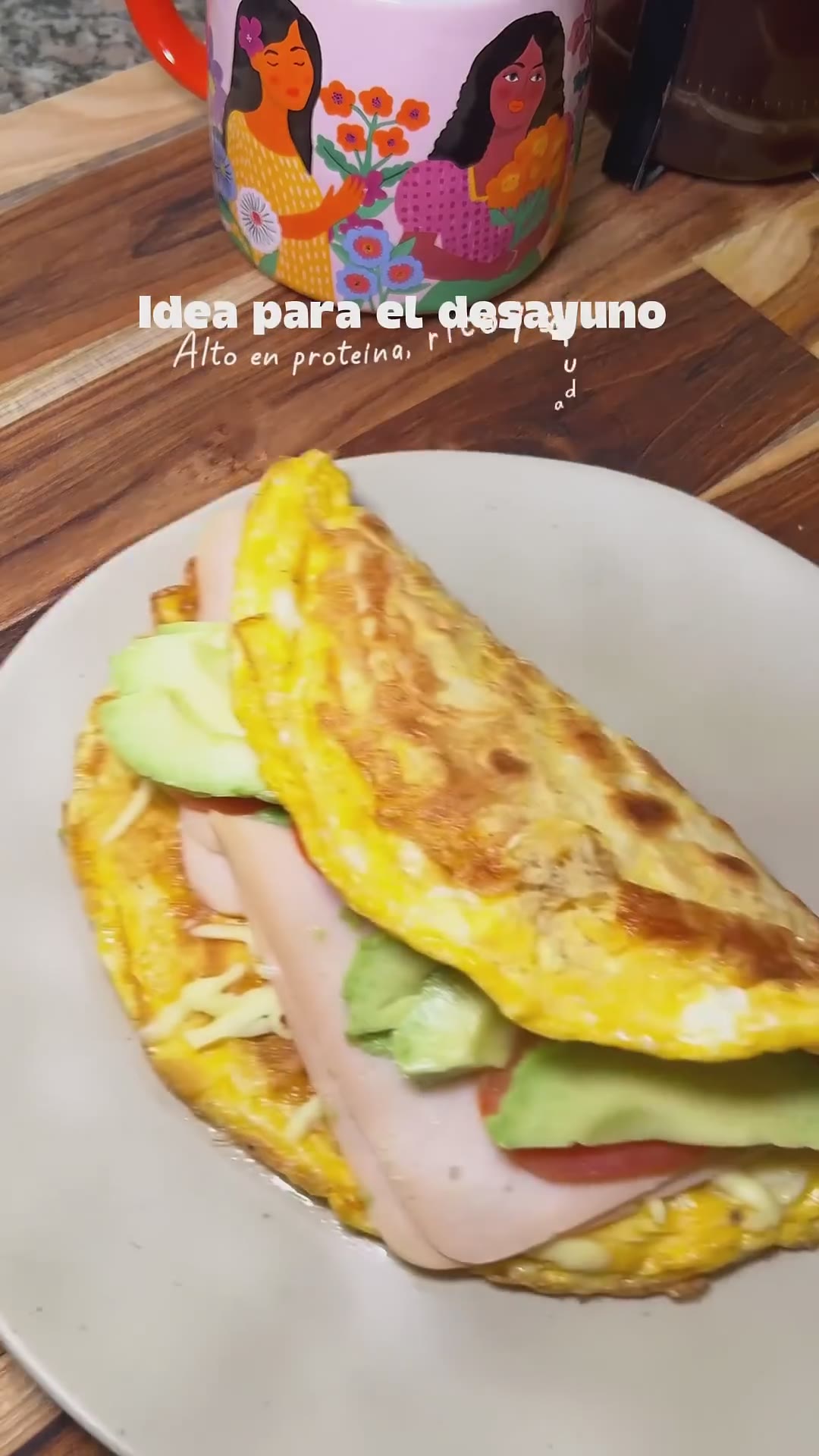 Idea para el desayuno 🍳 Alto en proteína, delicioso y saludable🥑 #desayuno #saludable #receta