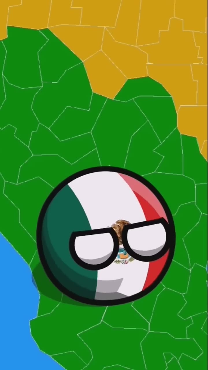 como México y Canadá se conocieron #countryballs #humor #polandball