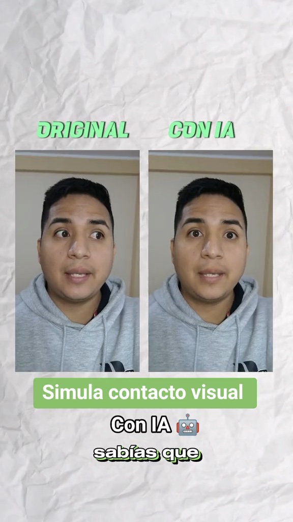 Simula contacto visual con #IA