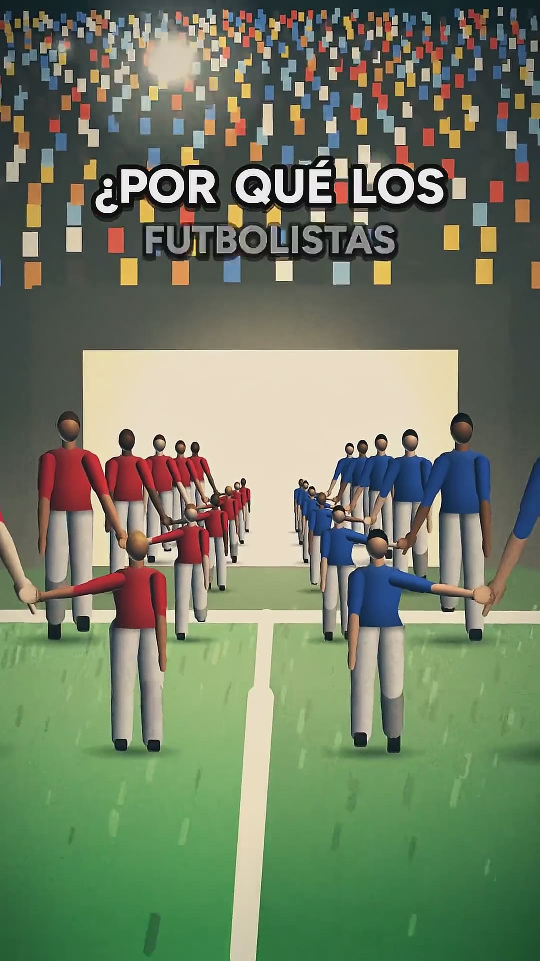 ¿Por qué los futbolistas salen de la mano de un niño? #shorts