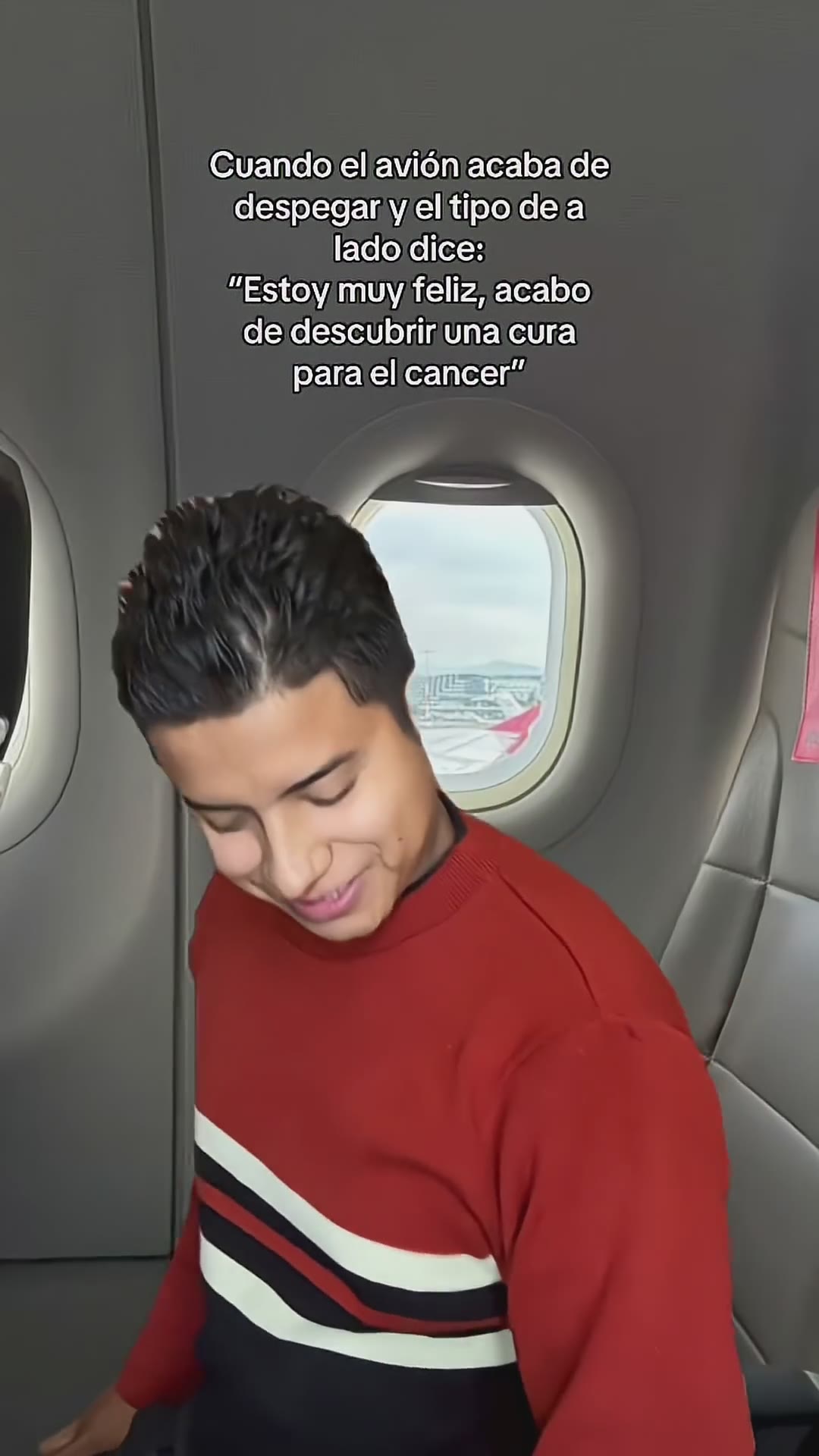 Esperaaa, era mi primer vuelo en avión 😭 #humor #suscribense #supcribete #comedia