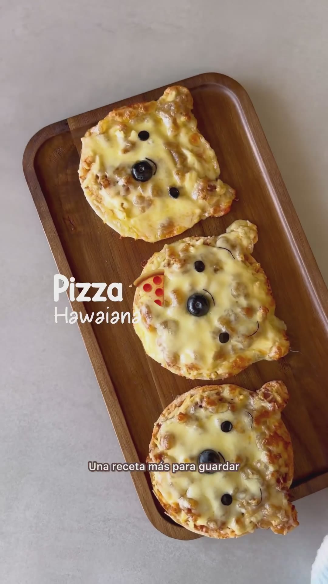 Pizza hawaiana/ recetas para niños/ loncheras escolares/ BLW