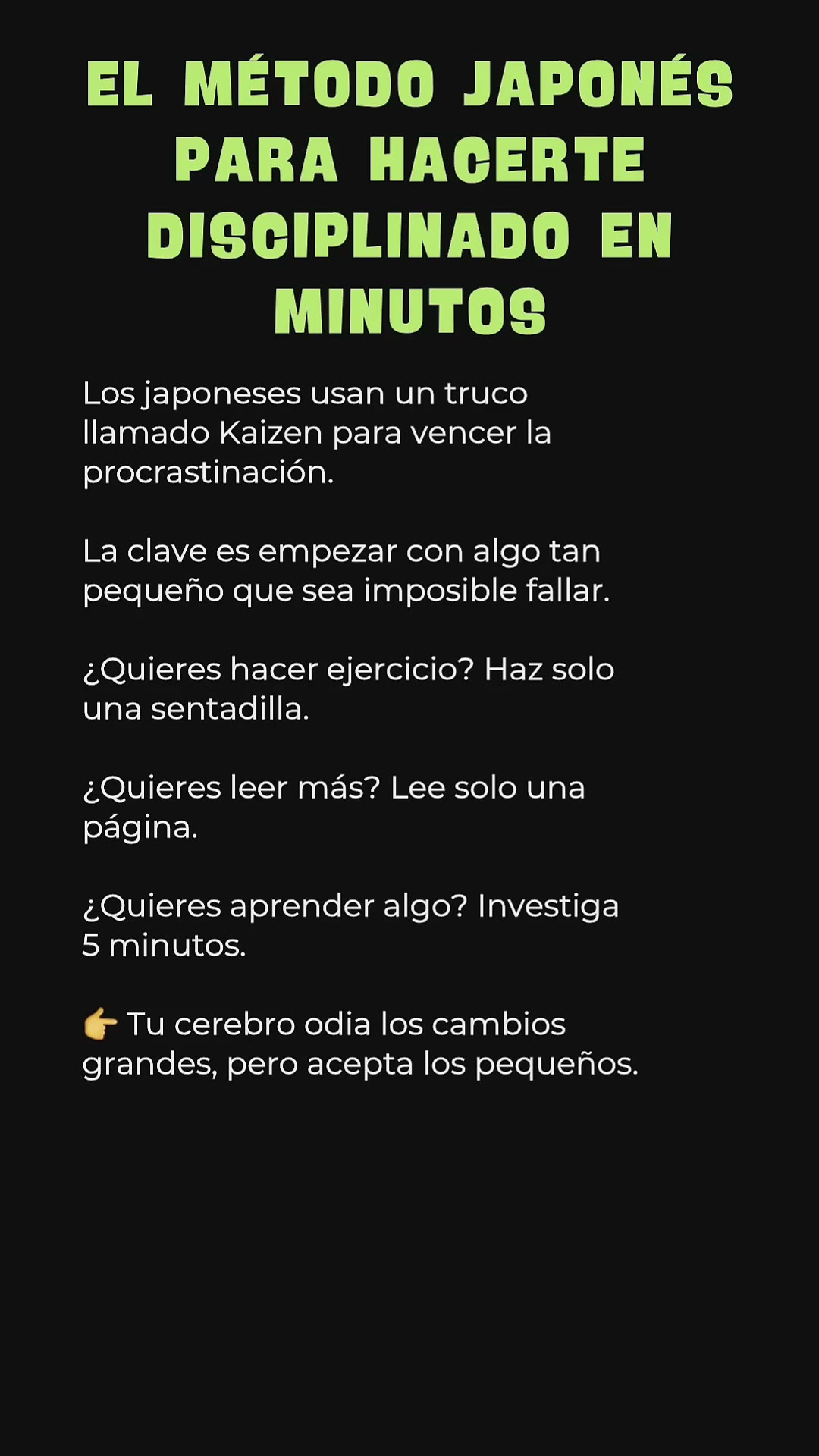 👉 EL MÉTODO JAPONÉS PARA HACERTE DISCIPLINADO EN MINUTOS #Disciplina #Kaizen #Productividad