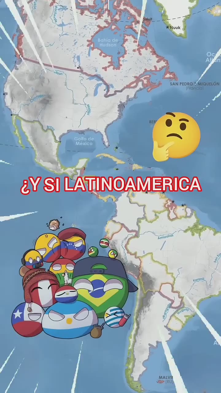 y SI LATINOAMERICA SE UNIFICARA? #countryballs #mapa #historia #curiosidades #guerra
