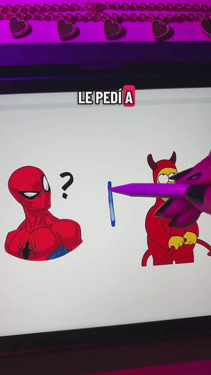 por qué siempre me pasa esto 🙄 #artedigital #dibujo #homerosimpson #spiderman #art #anime