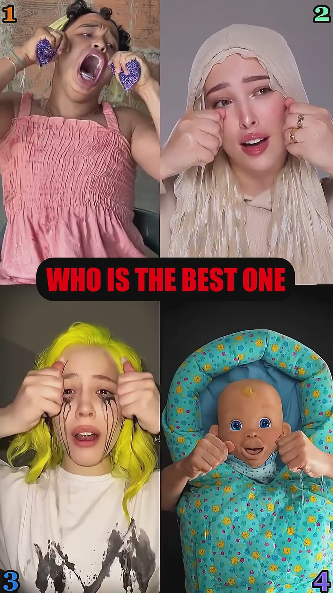 Who Won Cry Baby Cry 😭 #viral #trend #crybaby #shortsfeed #edit