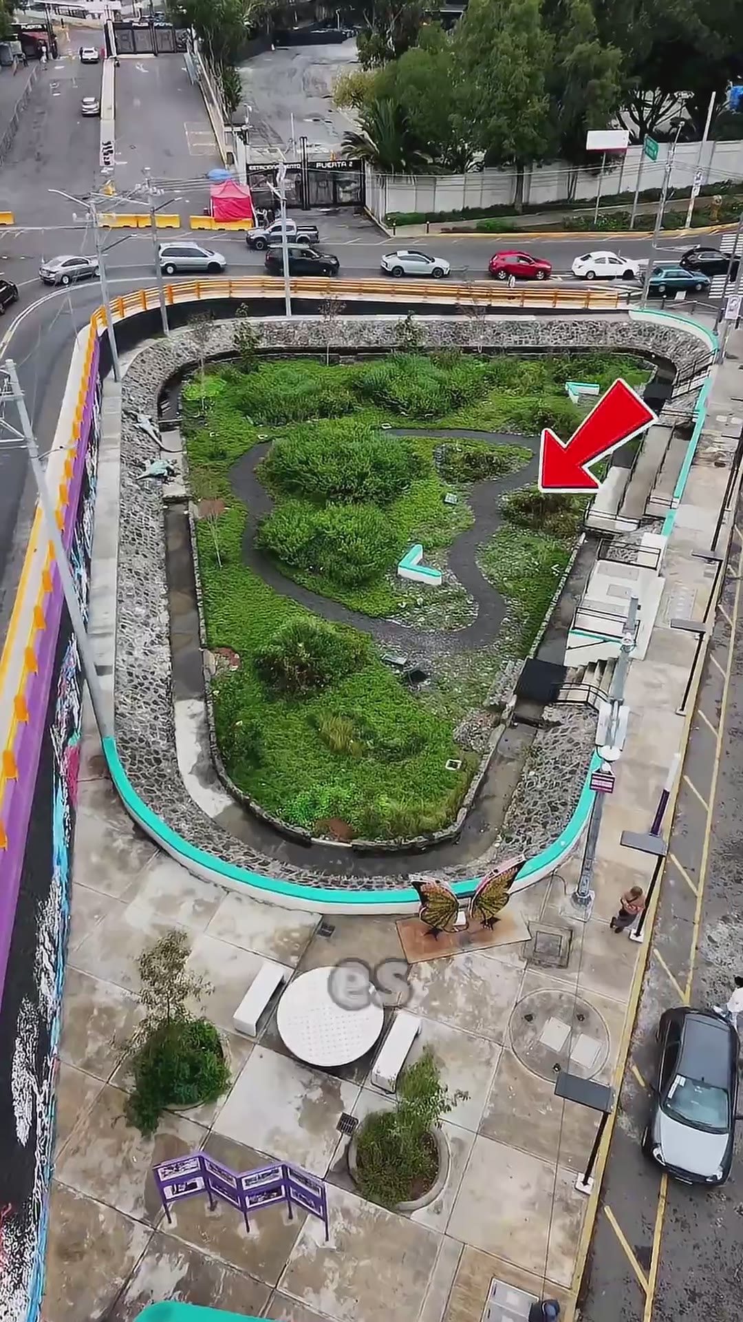 El jardín de LLUVIA de COAPAN. 🤔 #viajes #curioso #arquitectura