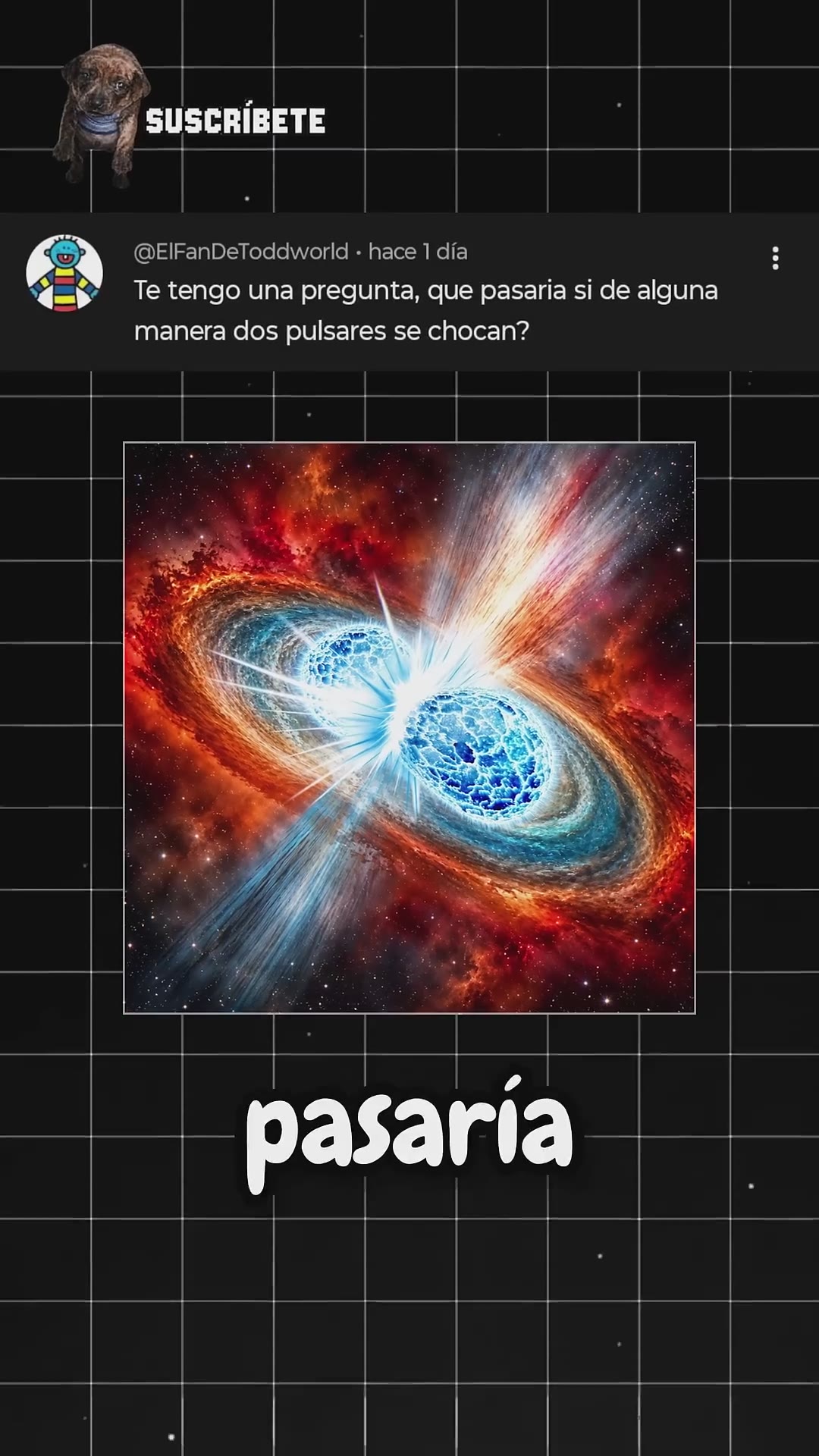 ¿Qué pasaría si dos pulsares chocan? 💥🌌 #universo #astronomia #curiosidades #ciencia #datoscuriosos