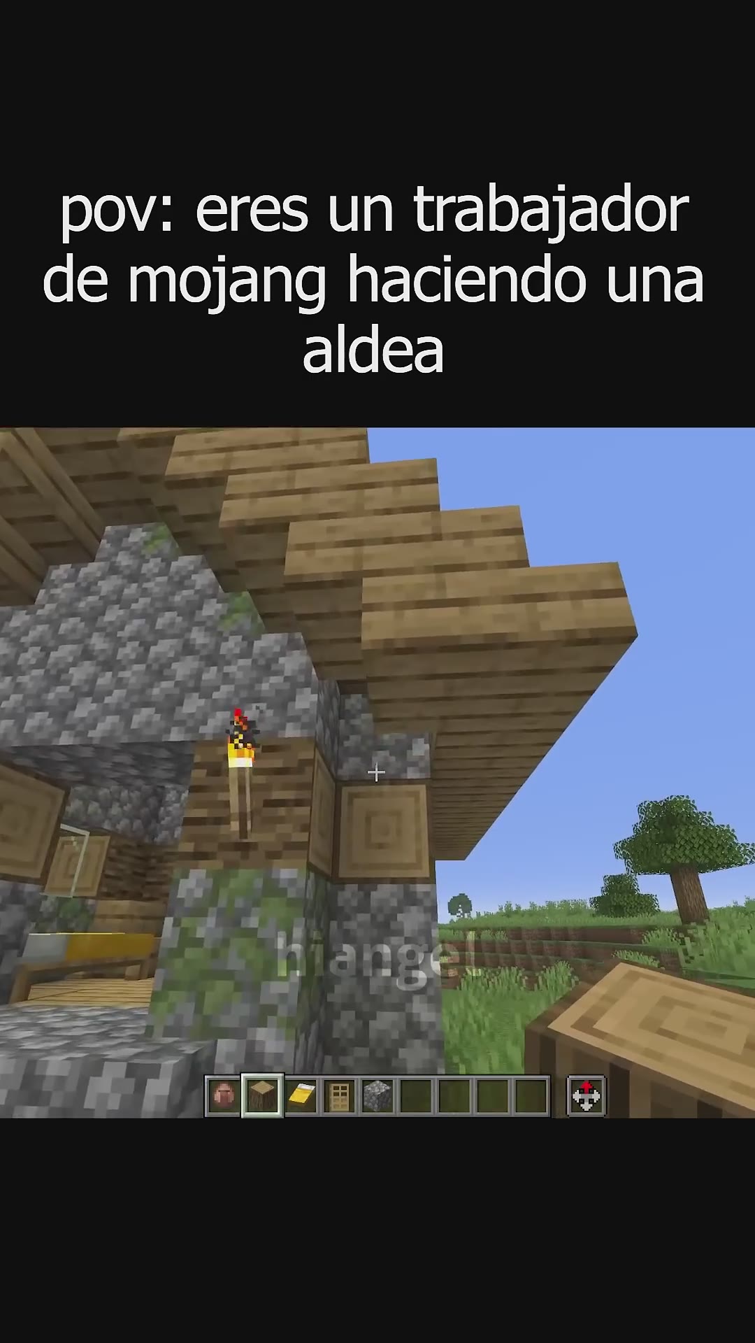 pov: eres un trabajador de mojang haciendo una aldea