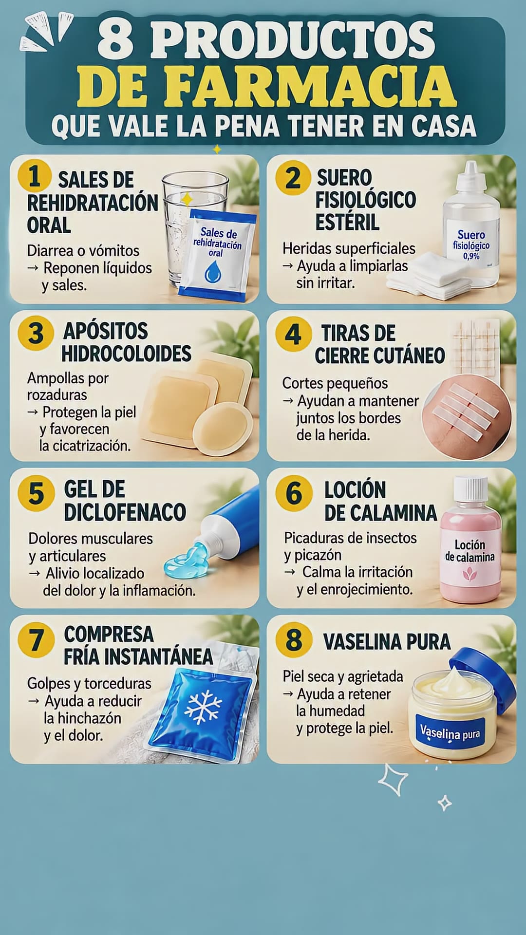 8 productos de farmacia que quizás no conocías #ConsejosÚtiles #Salud #Bienestar #Botiquín #Farmaci