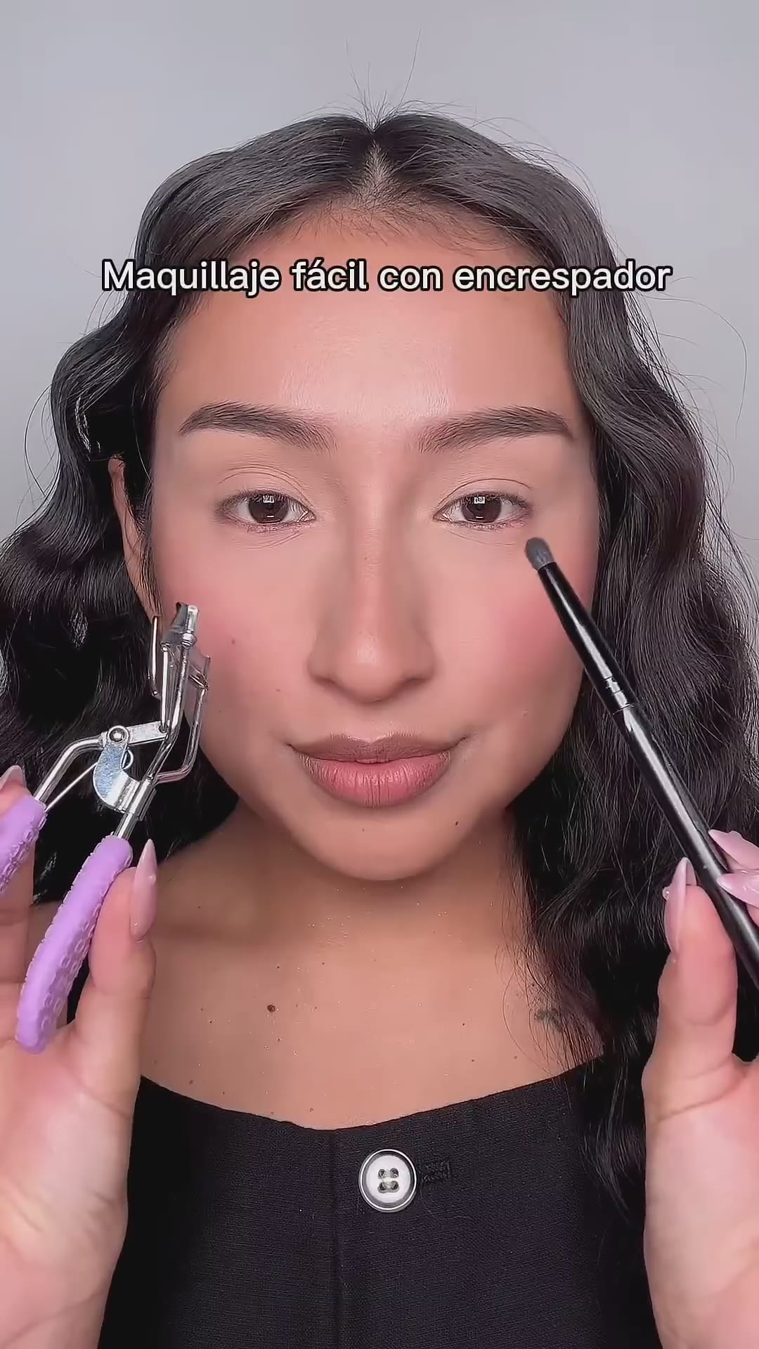 Maquillaje fácil 🖤 #makeuptutorial #trucosdebelleza #tutorialmakeup #maquillaje #makeup