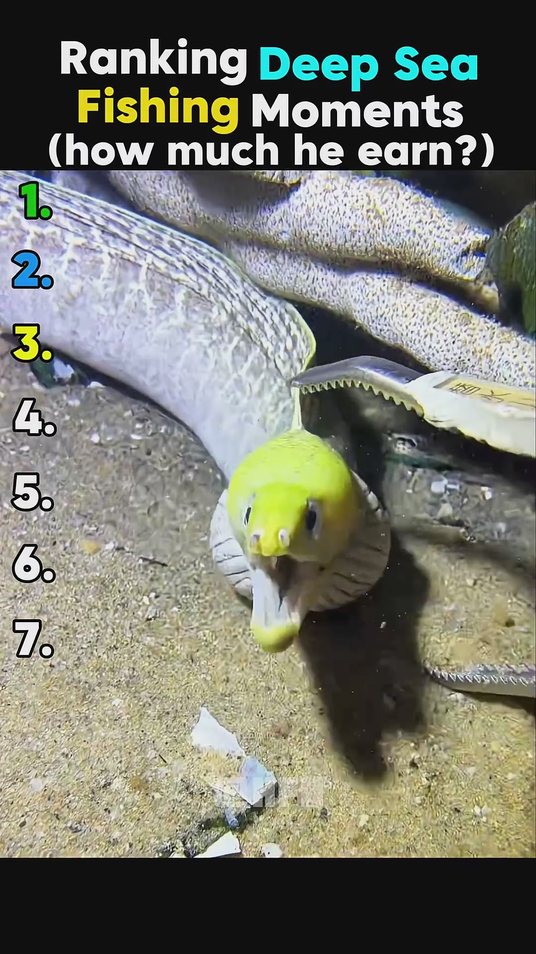 Ranking deep sea fishing moments | underwater fishing pt.1 #deepseafishing #bigfish