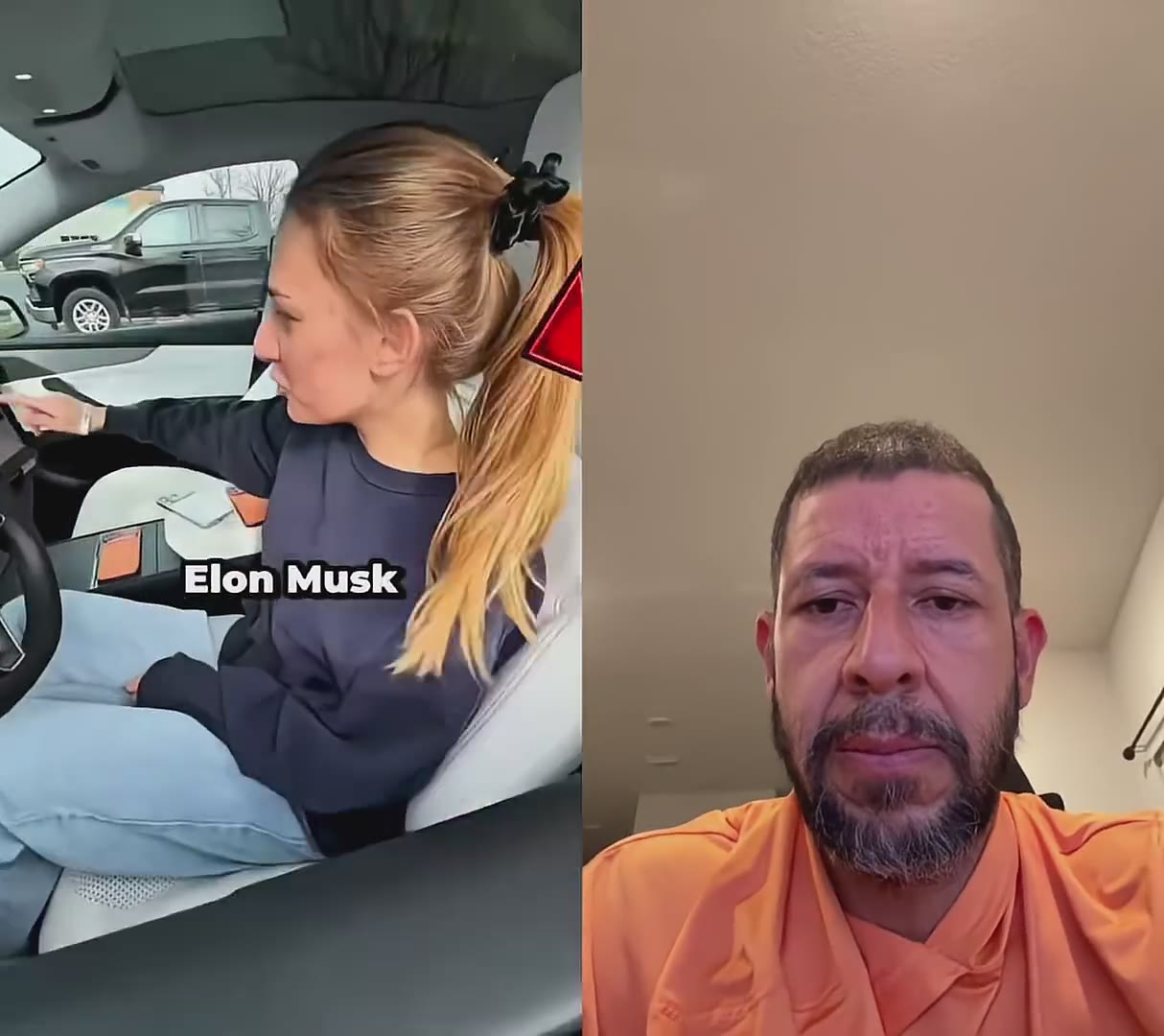 Ella Probó Esta Función de Tesla* #usa #shorts#trending #comedy