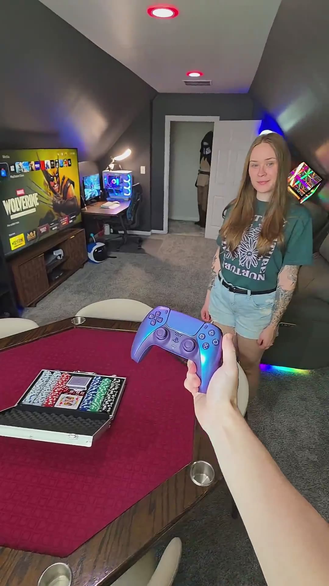 MY EPIC HOUSE IS USING TOO MUCH ELECTRICITY 😭⚡️QUICK TOUR #gaming #gamingshorts #PS5 #pcgaming