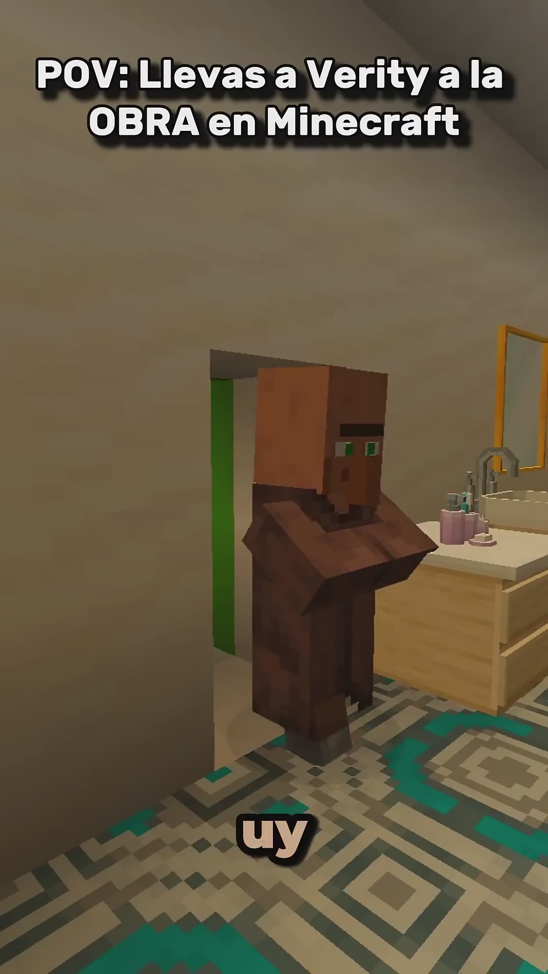 POV Llevas a Verity a la OBRA en Minecraft #minecraft #shorts #minecraftshorts #minecraftmemes