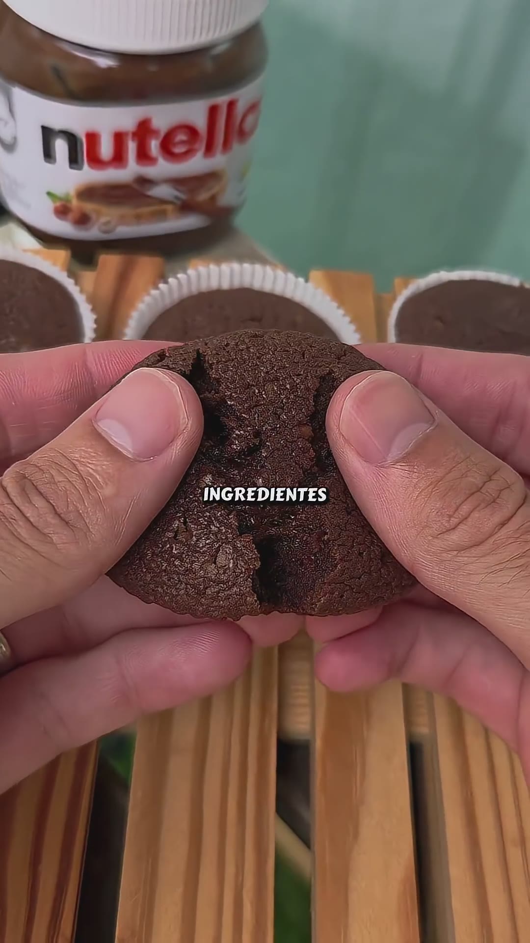 LINK VIDEO 👆👆👆 MUFFINS DE NUTELLA. #recetasfáciles #nutella #3ingredientrecipes