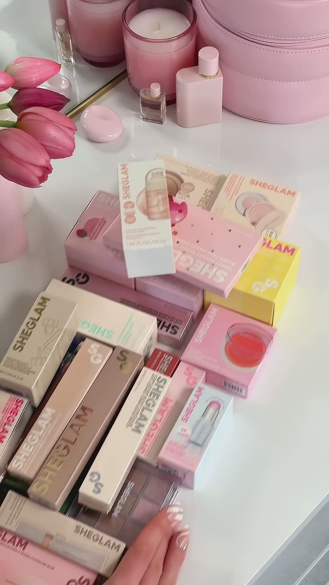 Let’s unbox my @sheglam_official haul PART I 🌸💕✨ #SHEGLAM #makeup #asmr #unboxing