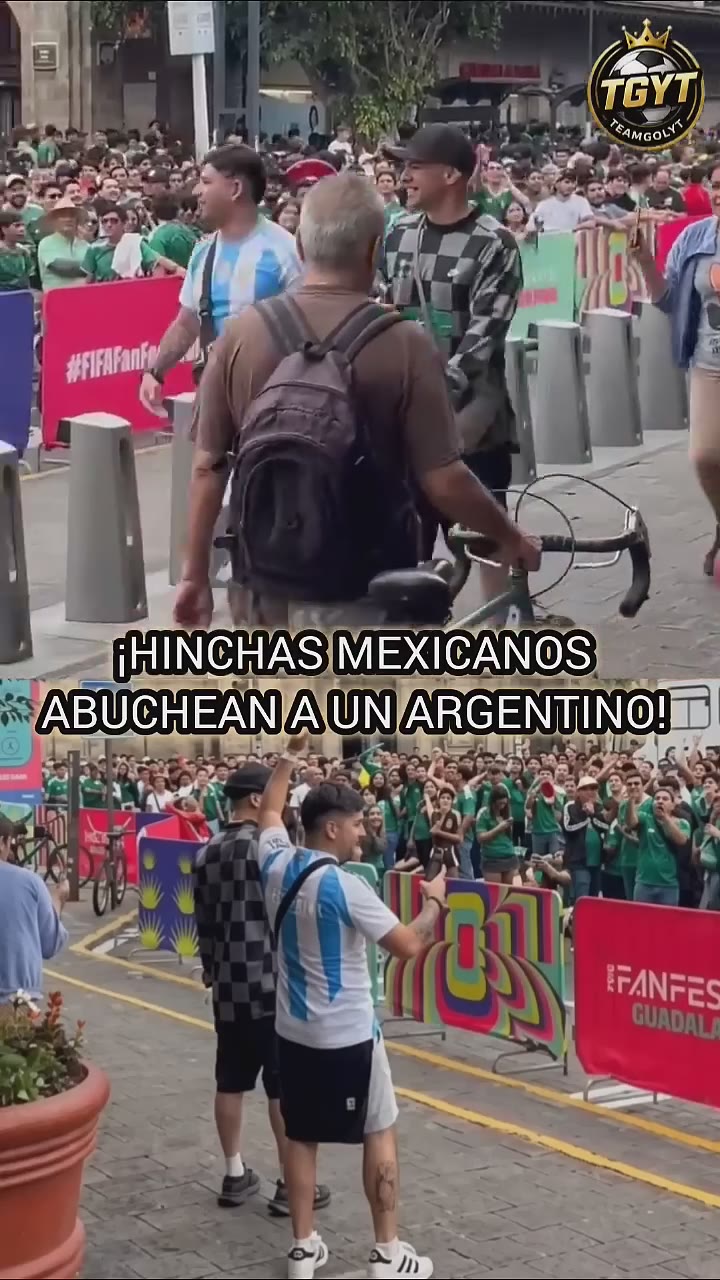 HINCHAS MEXICANOS ABUCHEAN a un argentino por llevar camiseta de su selección #futbol #mundial2026