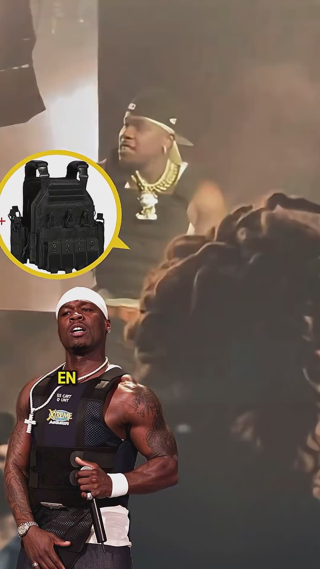 ¿Por qué un chaleco antibalas cambió la vida de 50 Cent? #eminem #celebrity #50cent