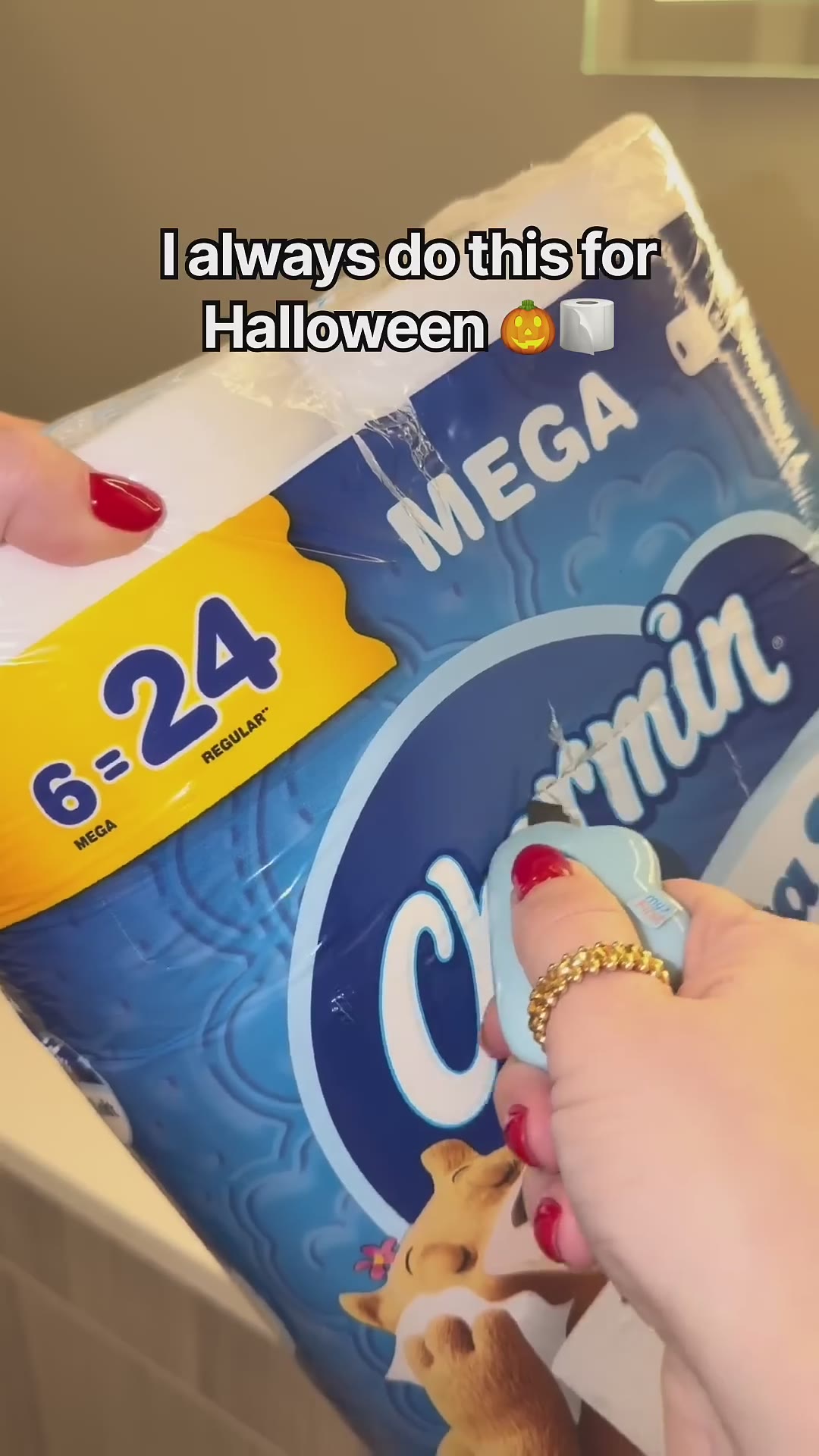 I always do this for Halloween #halloween #decor #lifehack #diy #bathroom