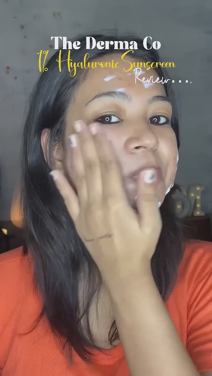 Honest Review: The Derma Co 1% Hyaluronic Sunscreen Aqua Gel SPF 50 PA++ | Lightweight & Hydrating ✨
