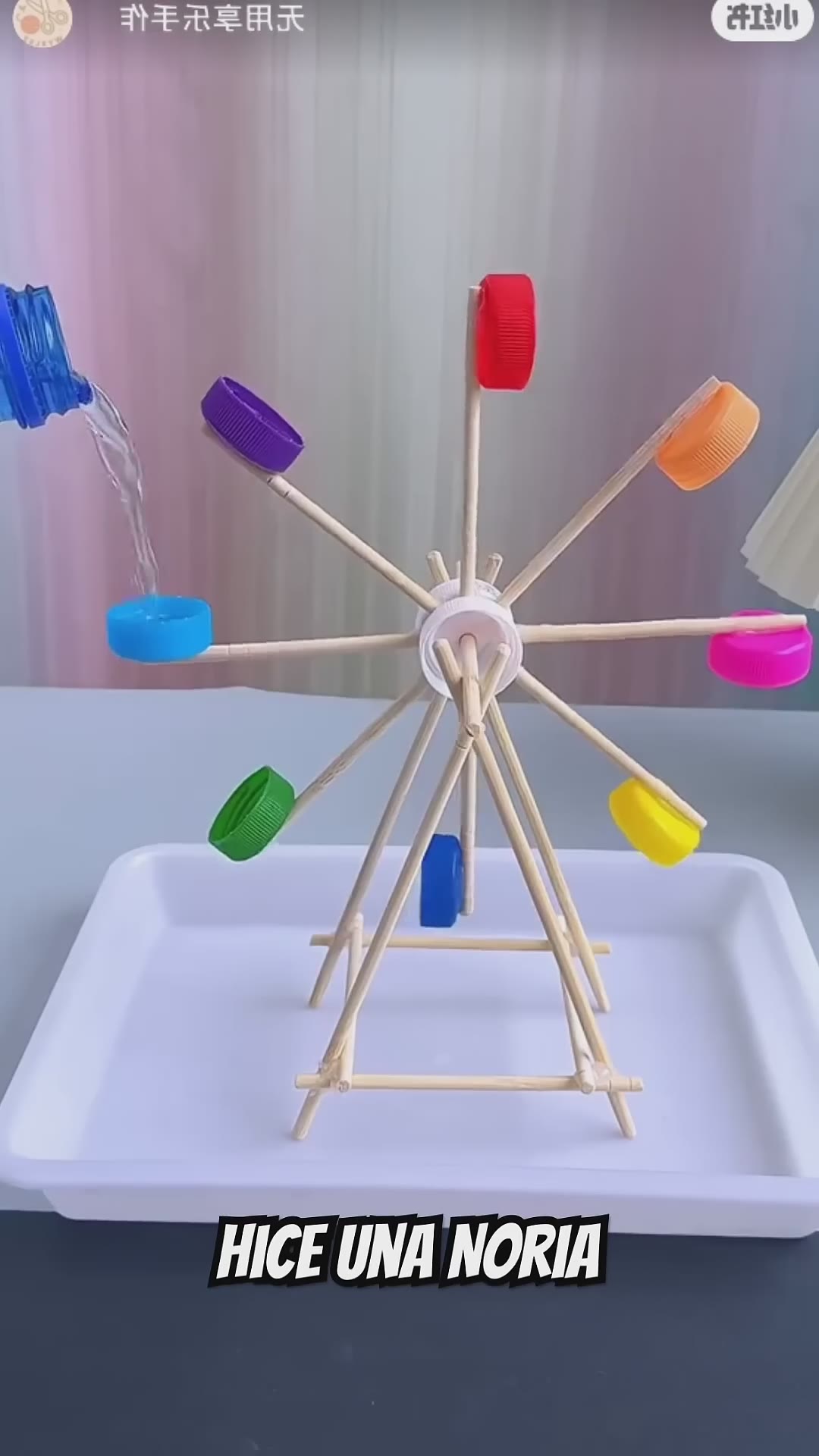 La Mejor Ruleta de Agua CASERA hecha con materiales RECICLADOS 🔥🎡🤯 #diy #craft #hack #tips