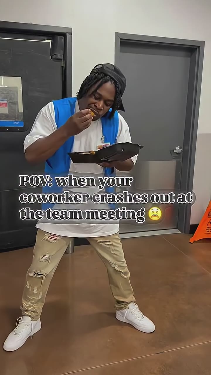 POV: When your coworker crashes out .. 😂 #warehousejobs