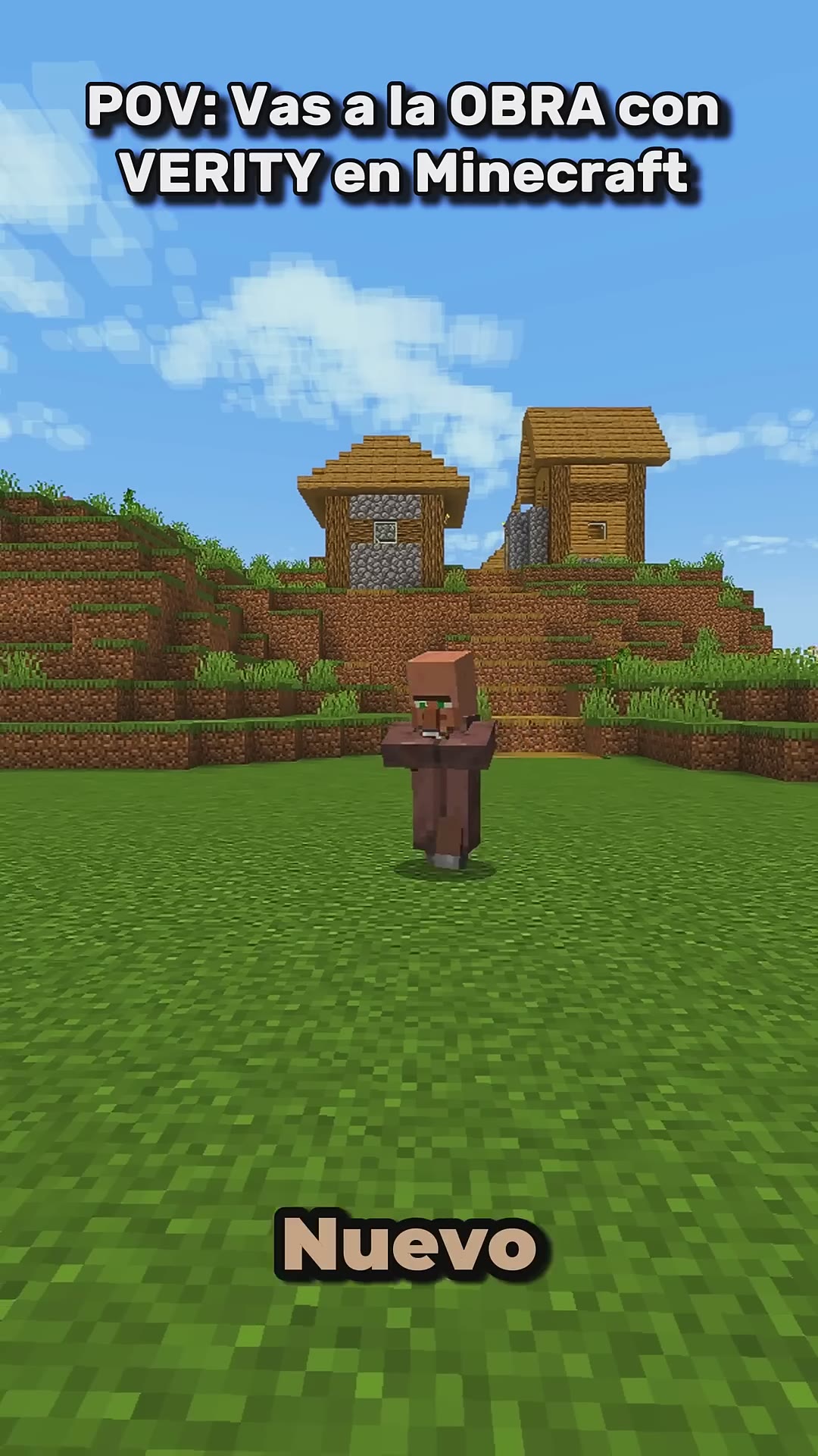 POV Vas a la OBRA con VERITY en Minecraft #minecraft #shorts #minecraftshorts #minecraftmemes