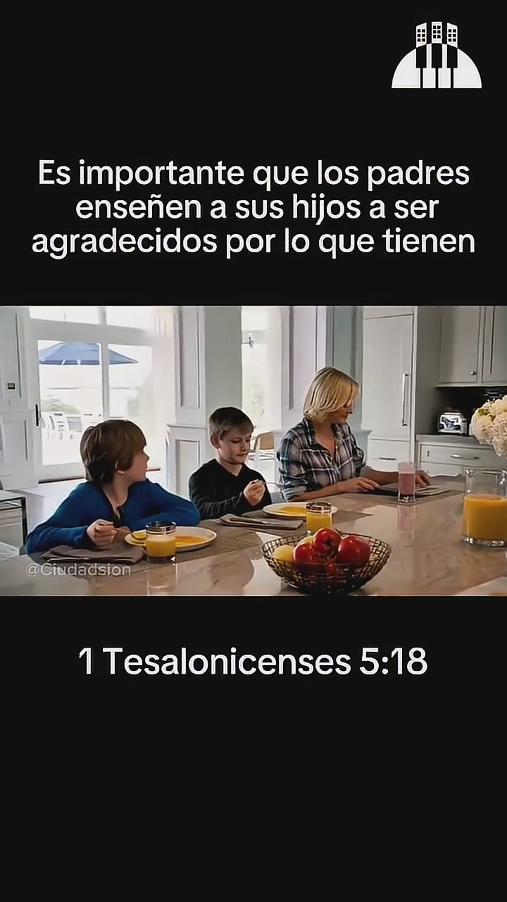 Los hijos que aprenden gratitud crecen viendo la fidelidad de Dios en todo🙏❤️#ciudadsion