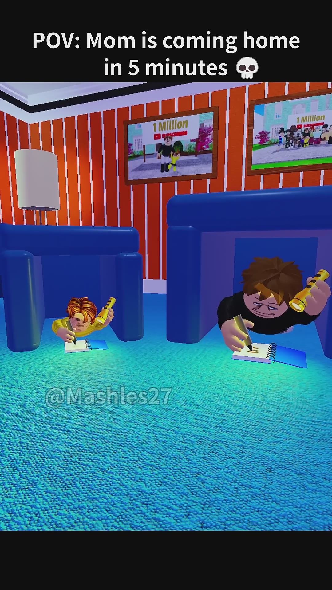 When mom is coming home in 5 minutes😭 #roblox #shorts #robloxanimation #usa