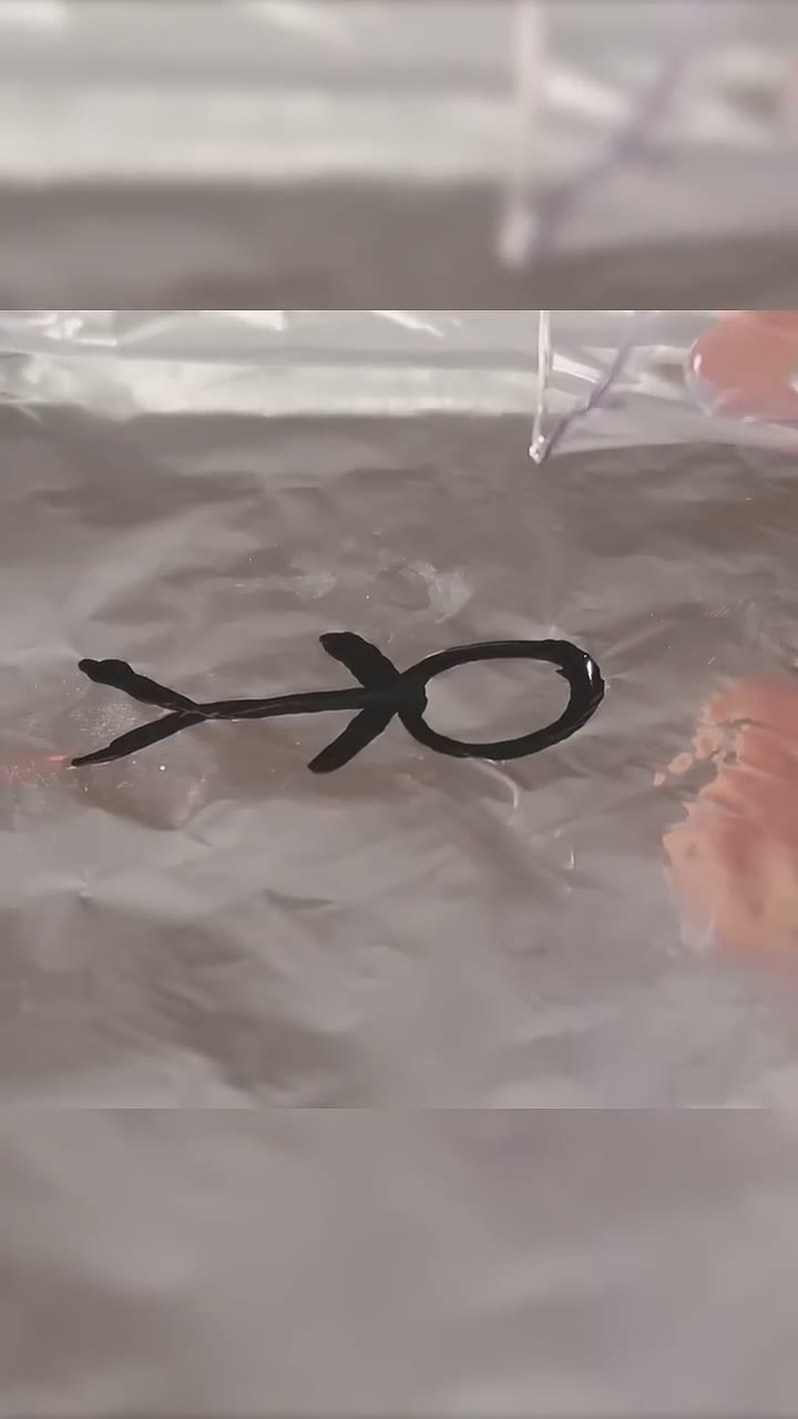 ROTULADOR+PAPEL ALUMINIO+AGUA 😱