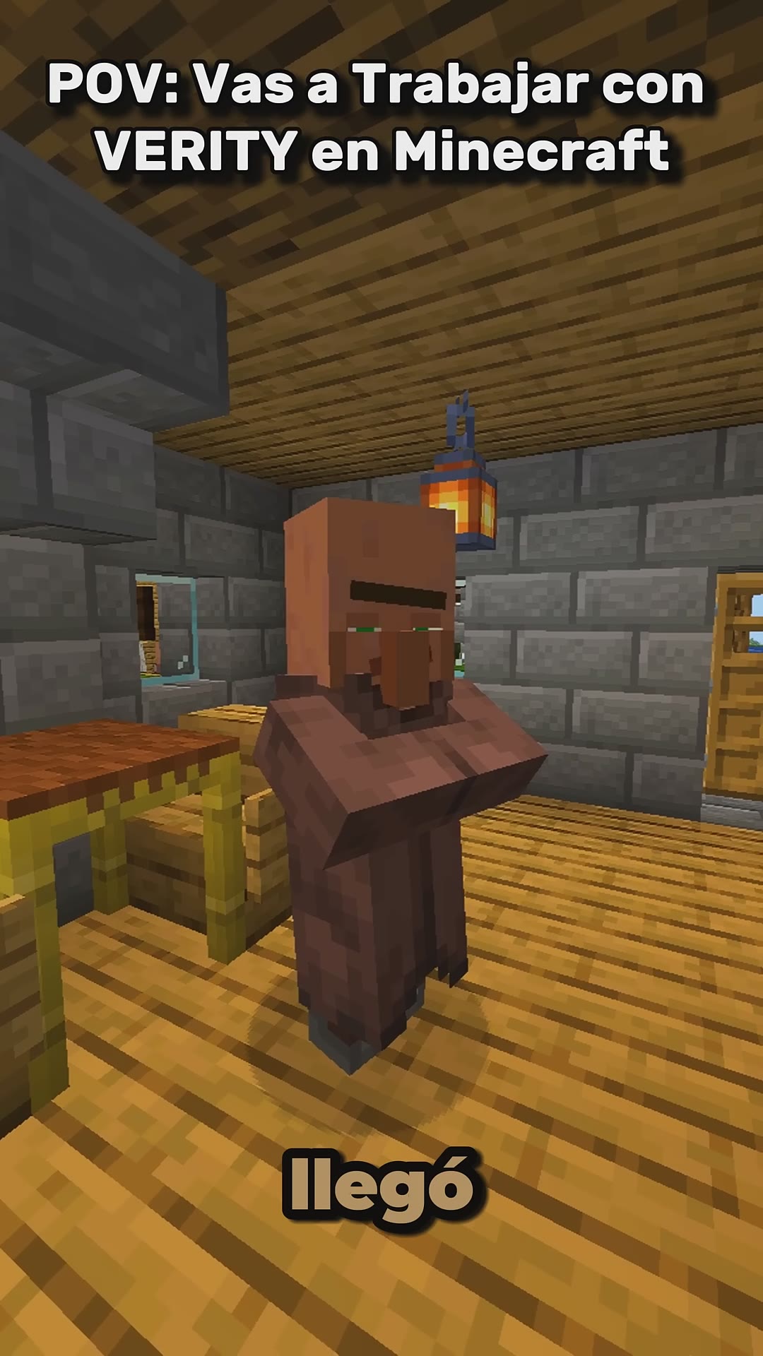 POV Vas a Trabajar con VERITY en Minecraft #minecraft #shorts #minecraftshorts #minecraftmemes