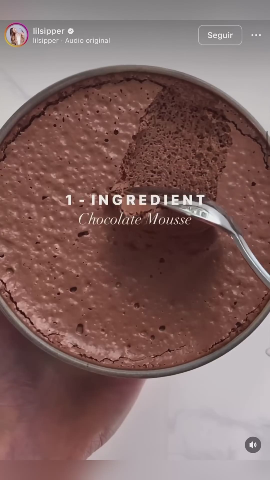 Mousse de chocolate con 1 ingrediente🍫 #receta #postres #mousse #chocolate #moussechocolate