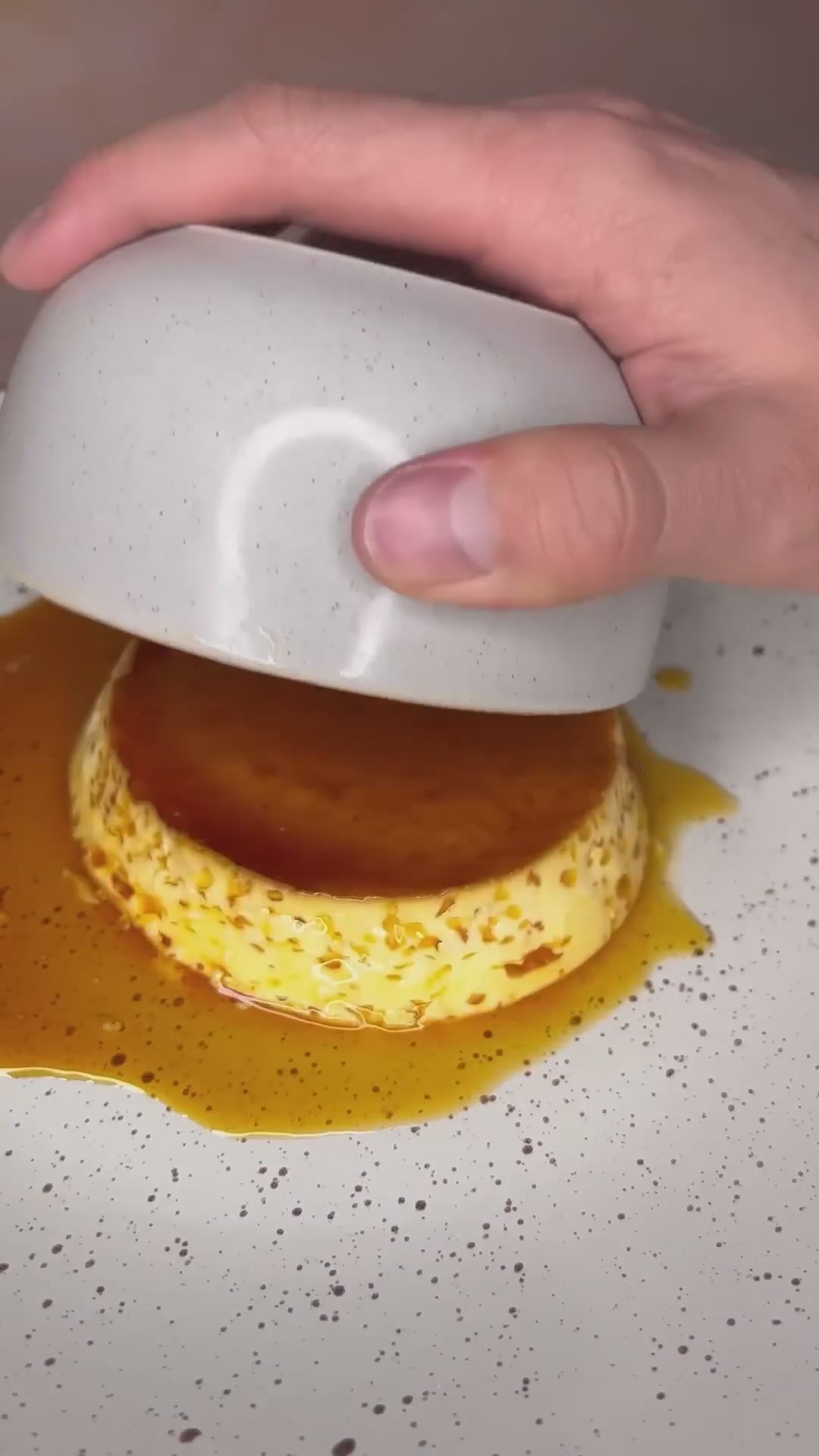Flan de Caramelo con solo 4 ingredientes 🍮 #receta #postre #flan #quesillo