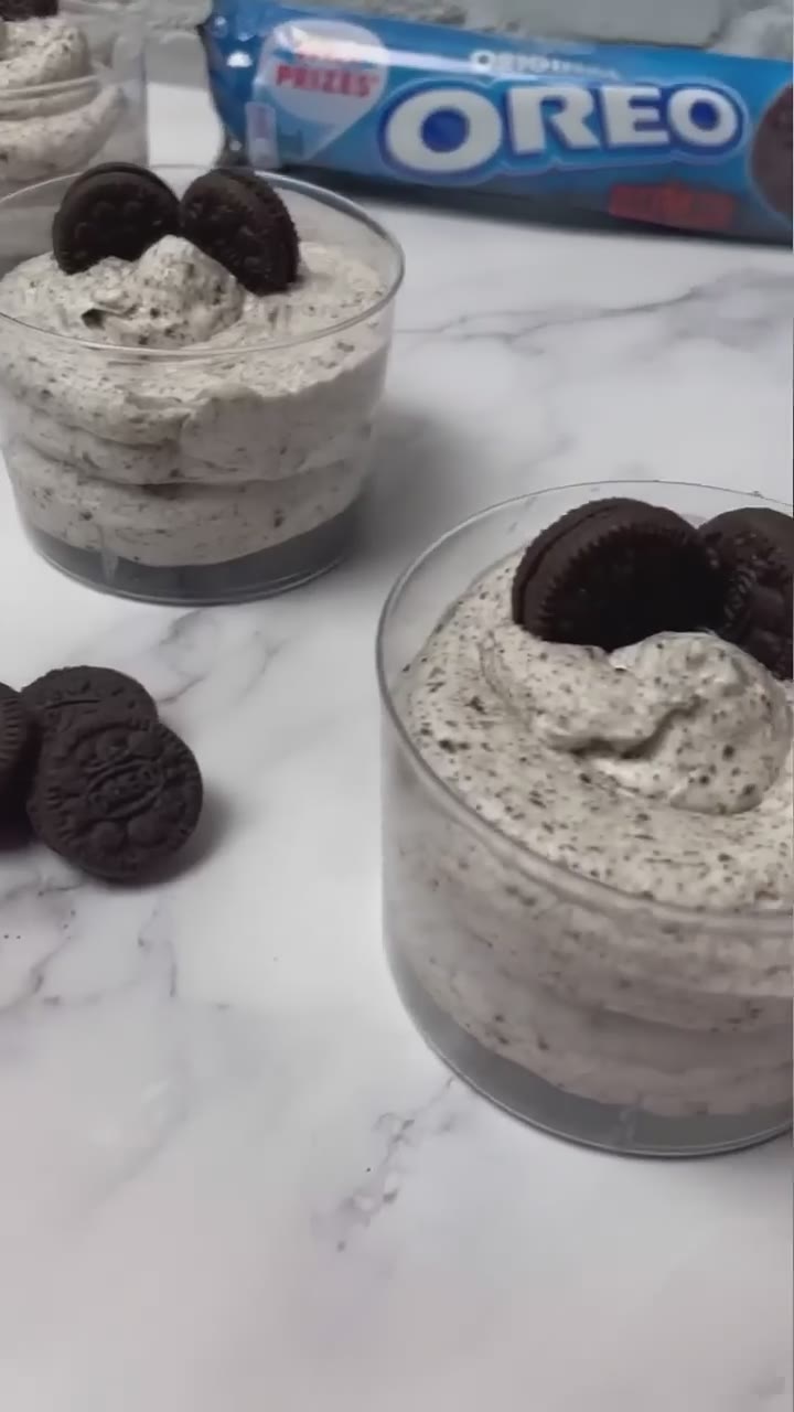 MOUSSE DE OREO #recetas #comer #rico #cocina #facil #cocinar #mousse #sweet #postre #dulce #receta