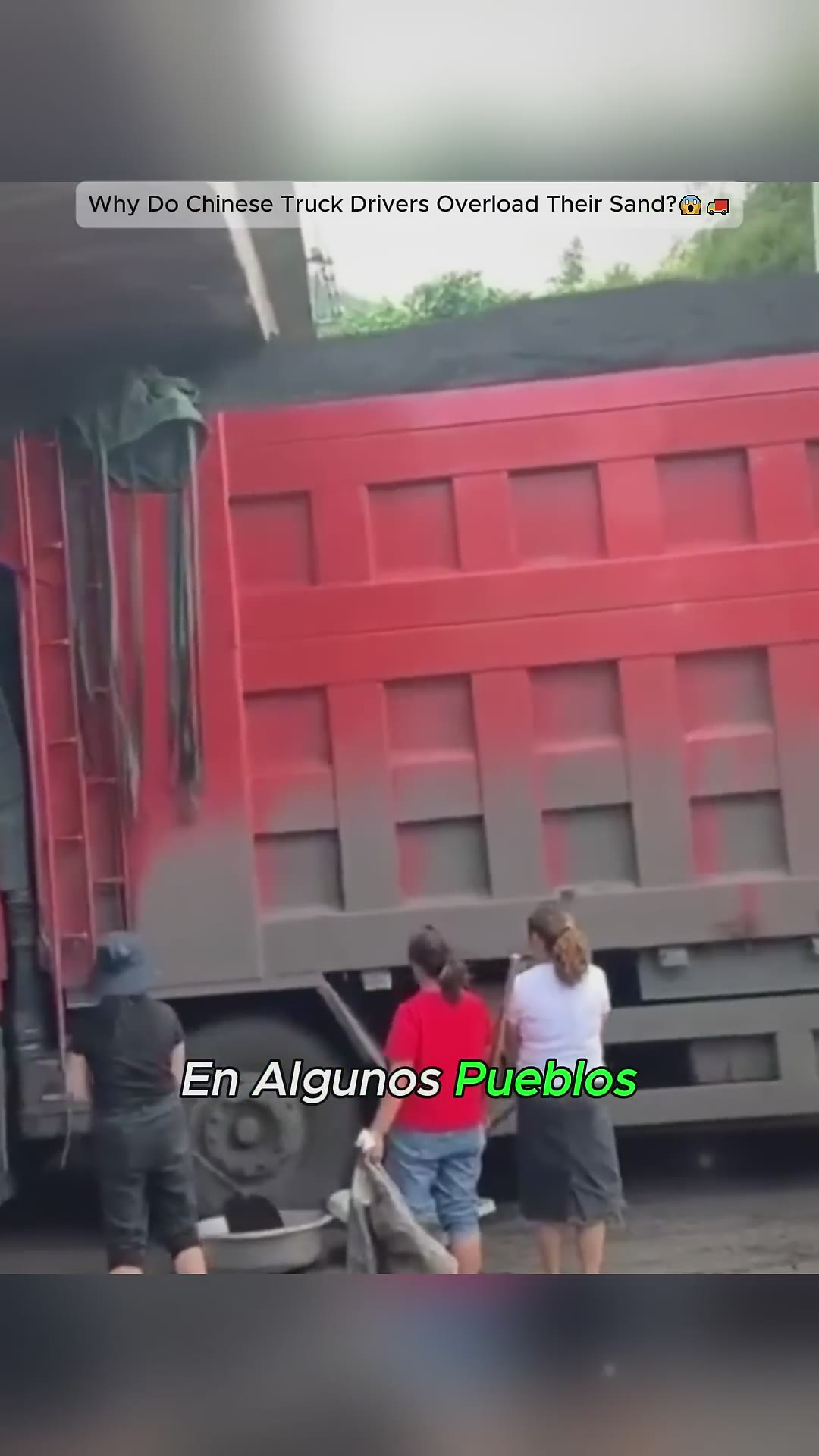 These Trucks Lose Sand onPurposeAndVillagersProfit From It#Truck #TruckFacts #Unexpected #transport