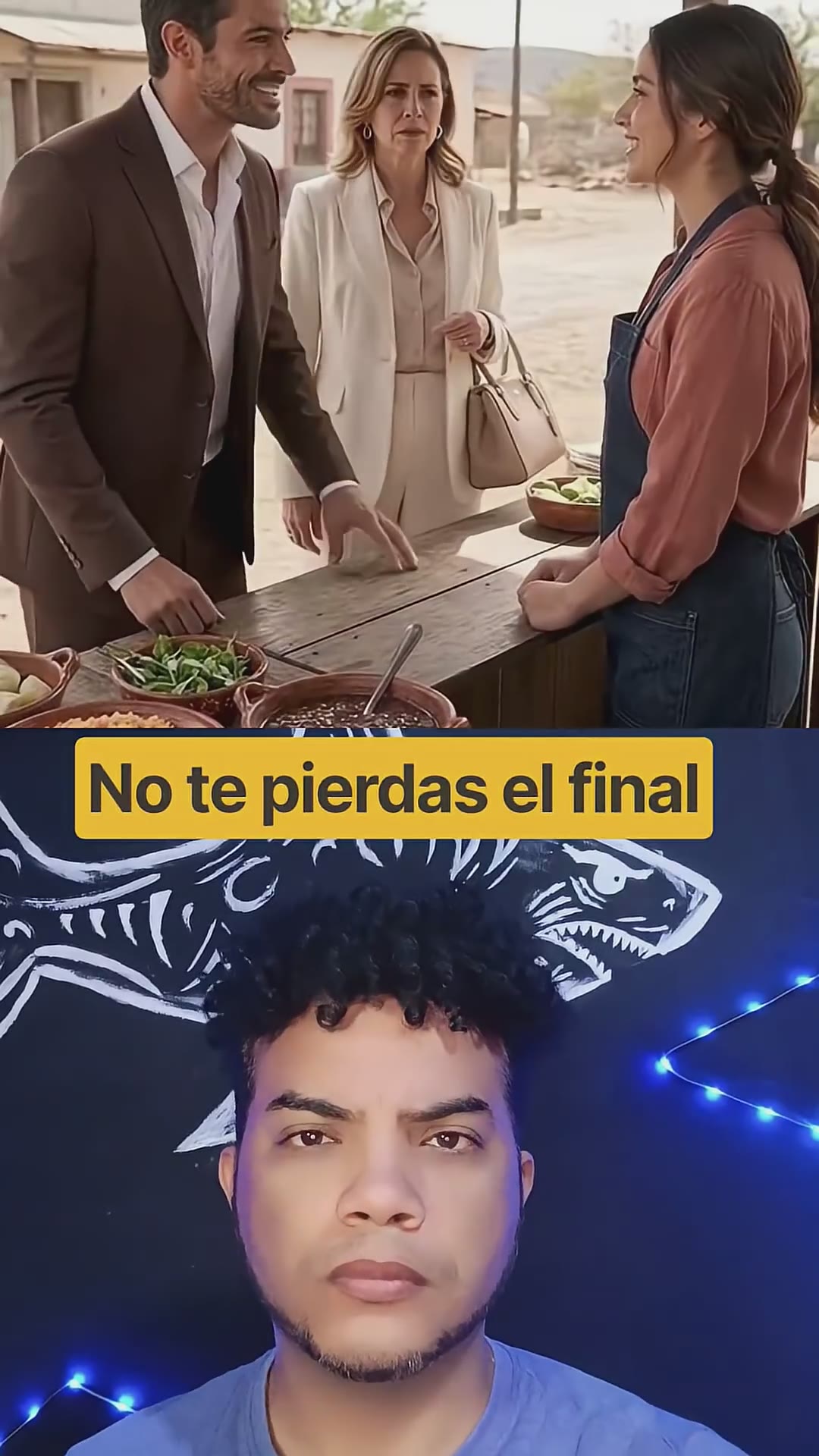 la historia de un chica en su emprendimiento de comida y la vida de una pareja que económicamente