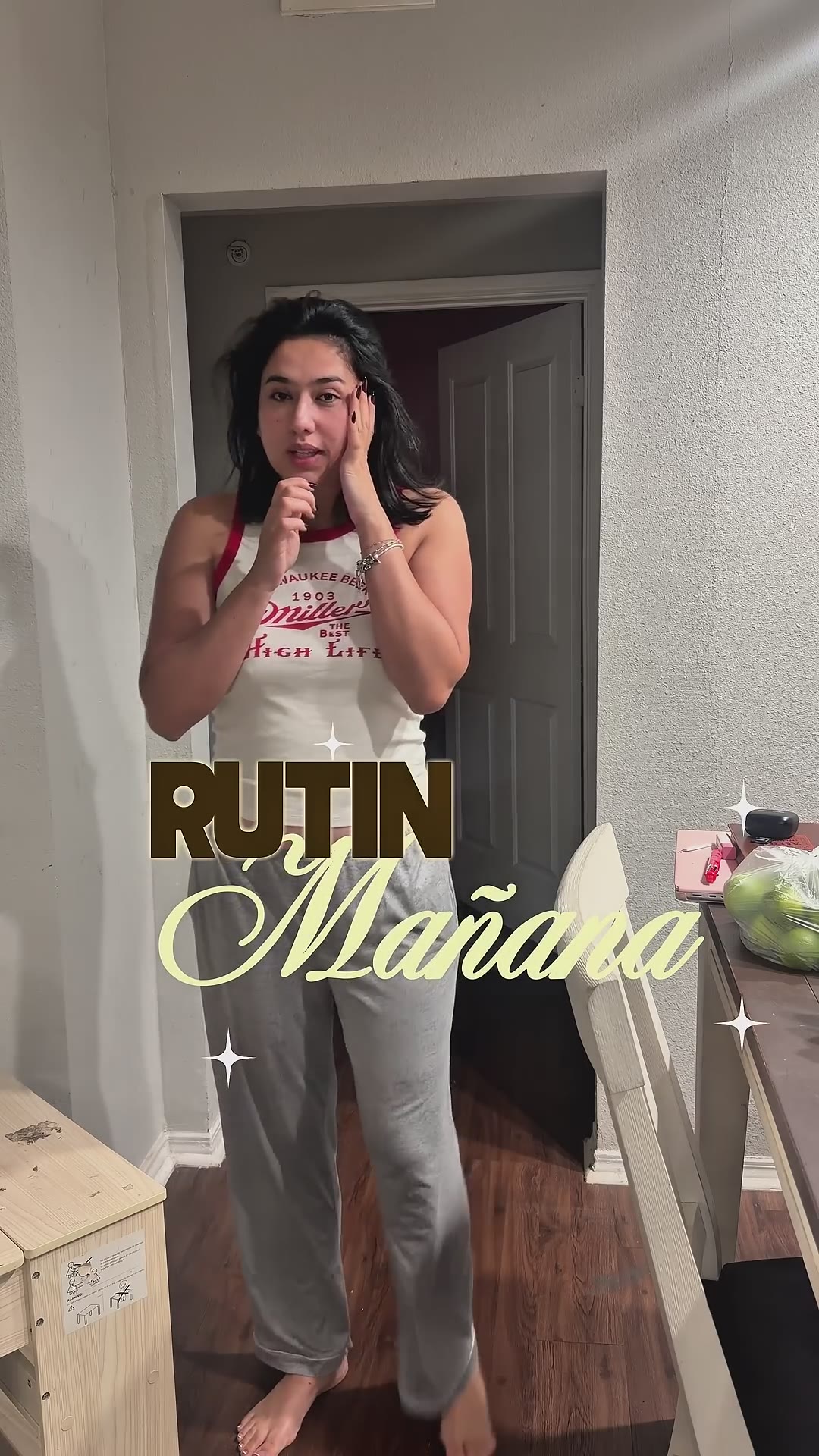 Rutina de mañana de una colombiana, mamá de tres hijos, creadora de contenido viviendo en Texas