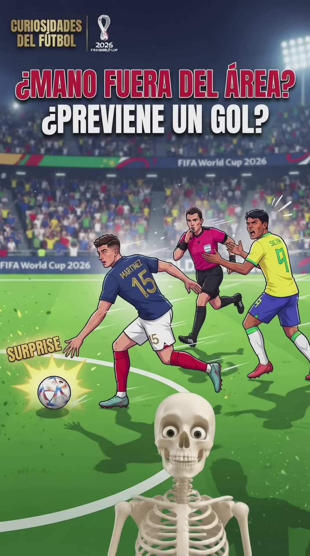 🤯 ¿Qué Pasa Si Un Defensa Evita Un Gol Con La Mano Fuera Del Área? 🟥⚽