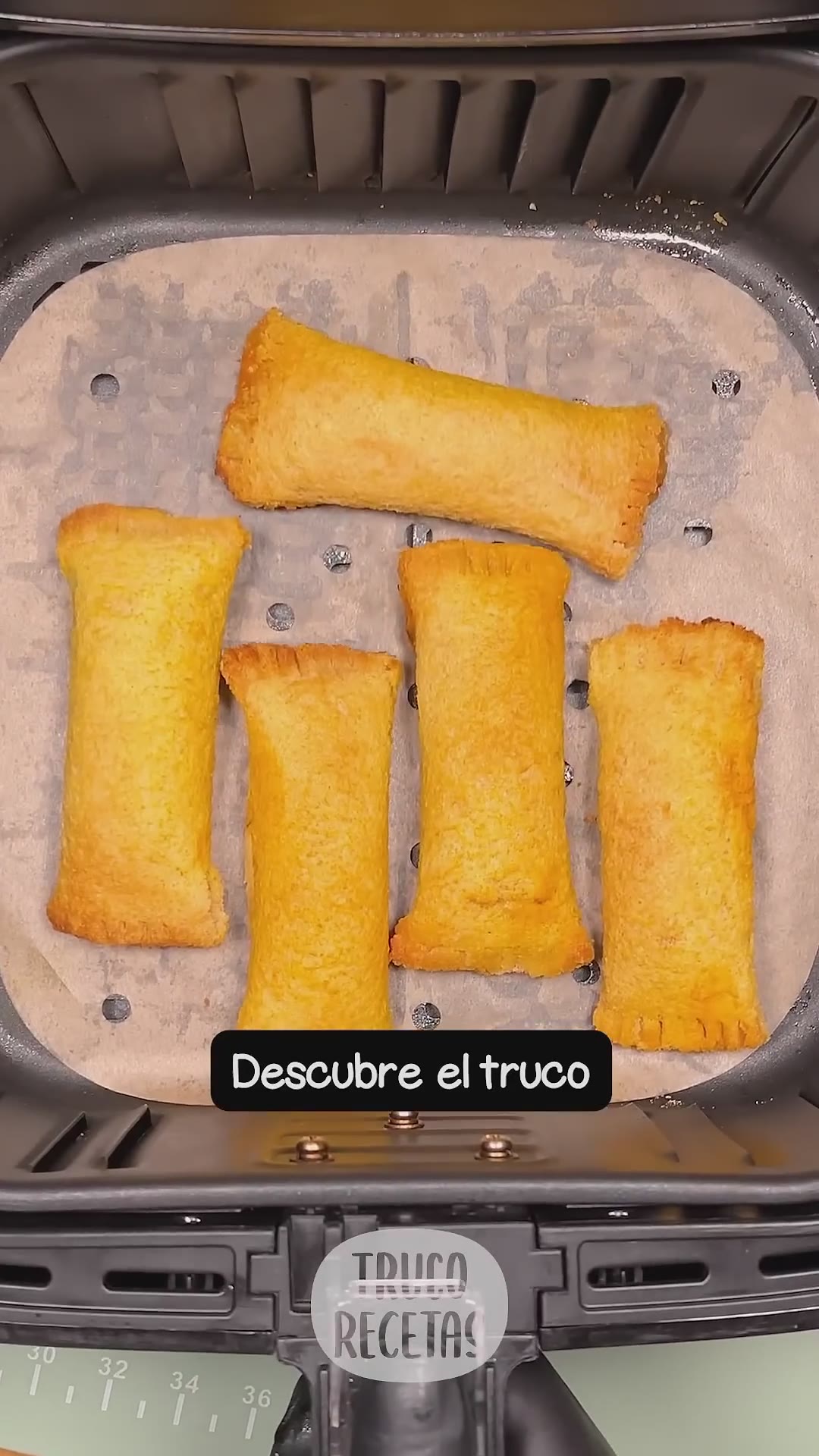 Rollitos de jamón y queso en freidora de aire #recetasfaciles #airfryer