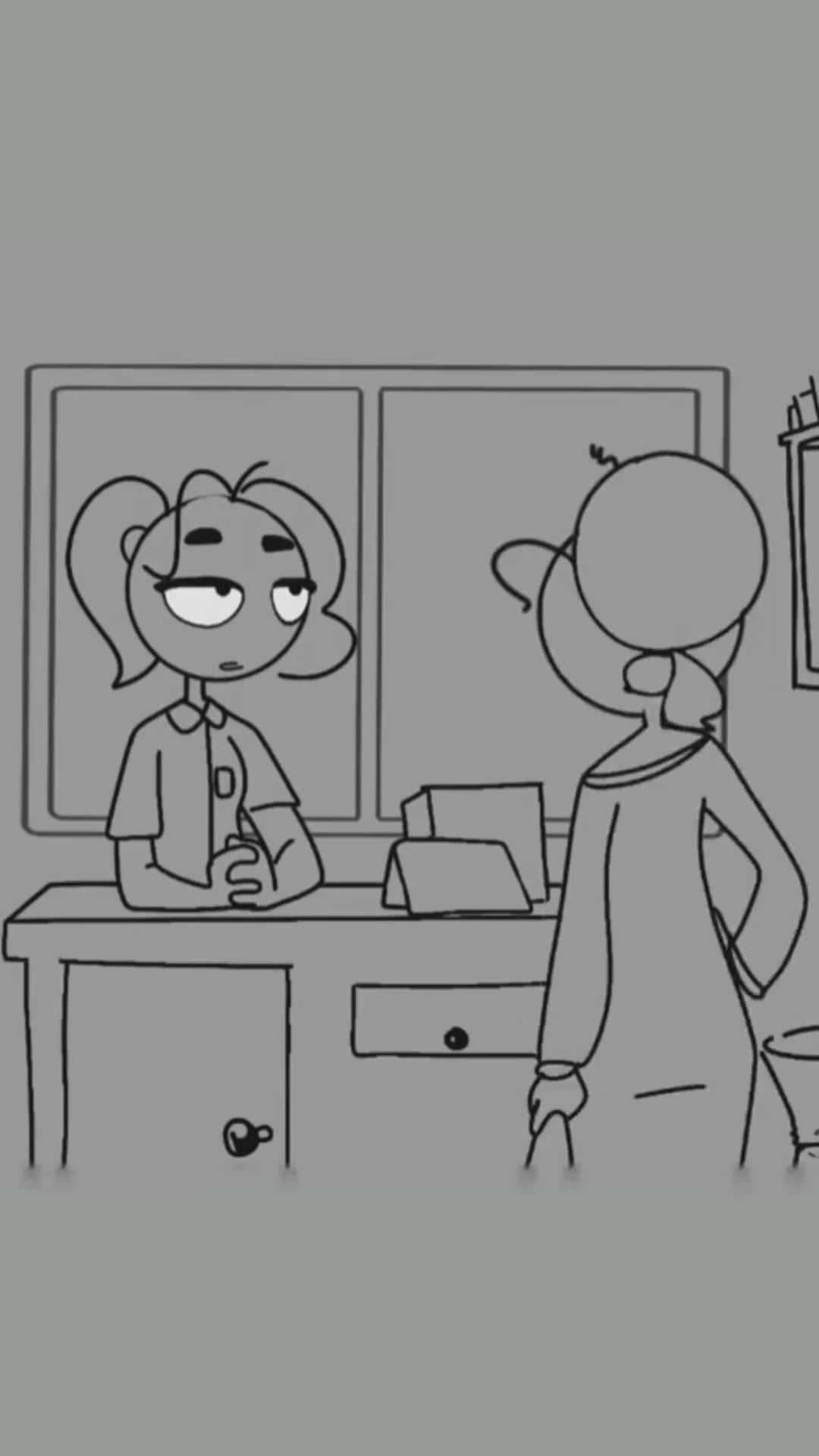 Servicio al cliente #cajera #humor #animacion #memes #dibujo