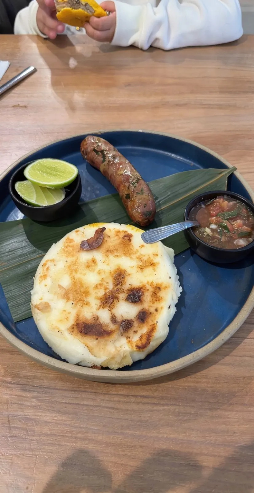 Arepa de chorizo 🙂‍↔️🙂‍↔️