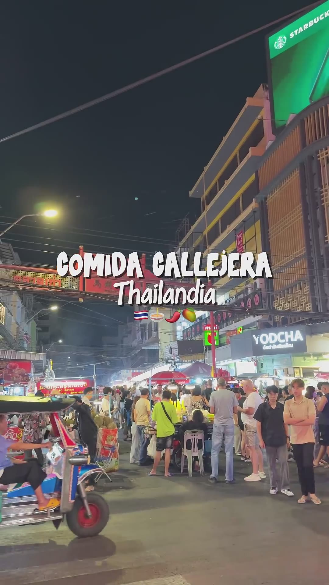Probando comida callejera en Tailandia #thaifood #thailand #bangkok