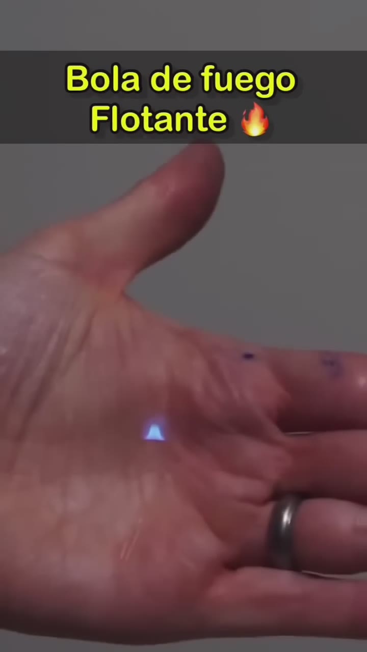 Así puedes crear una bola de fuego flotante #experimentos #ciencia