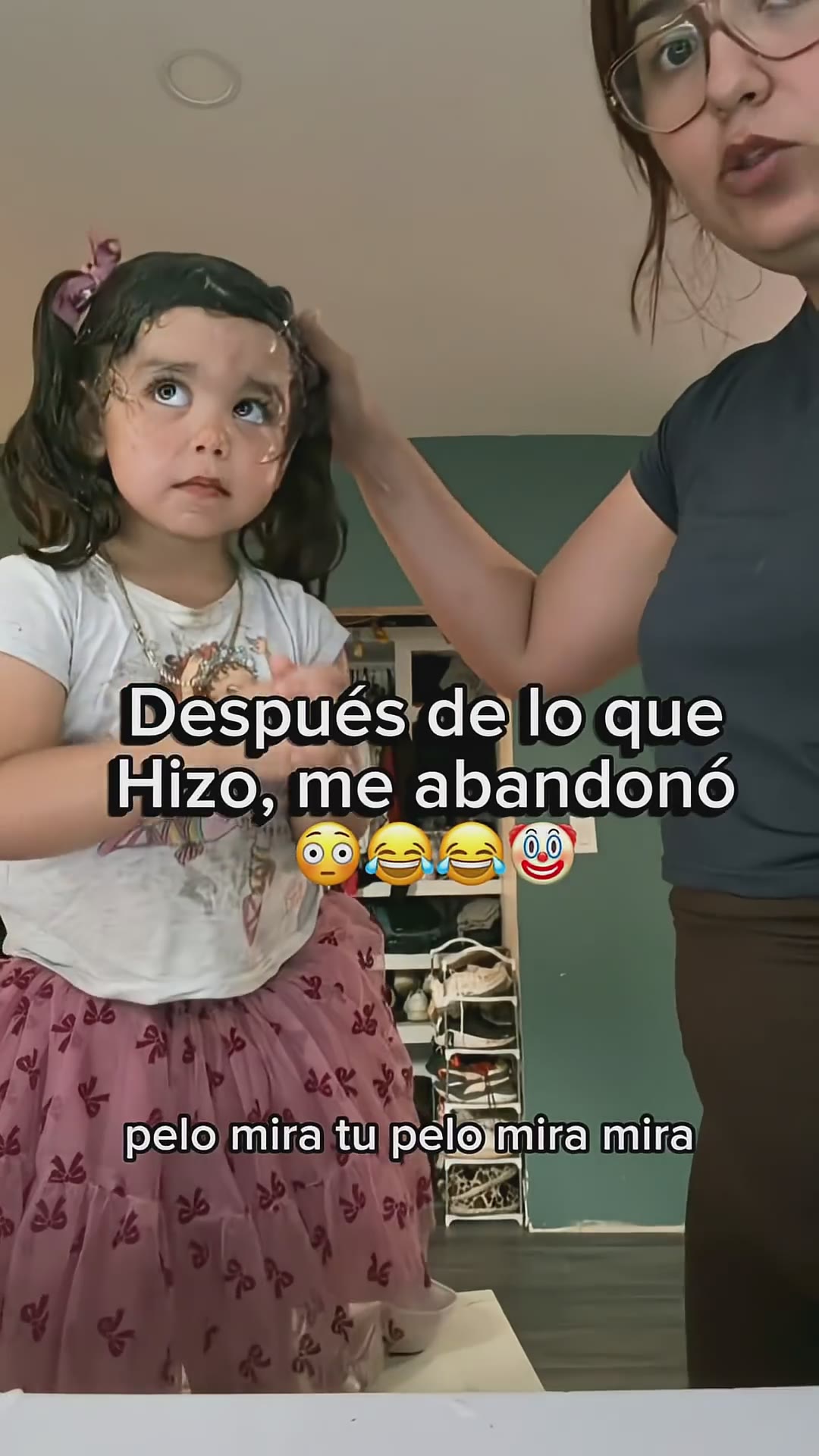 La niña Gel parte 2 😂😂😂 #madreehija #contenido #mamalife #humor