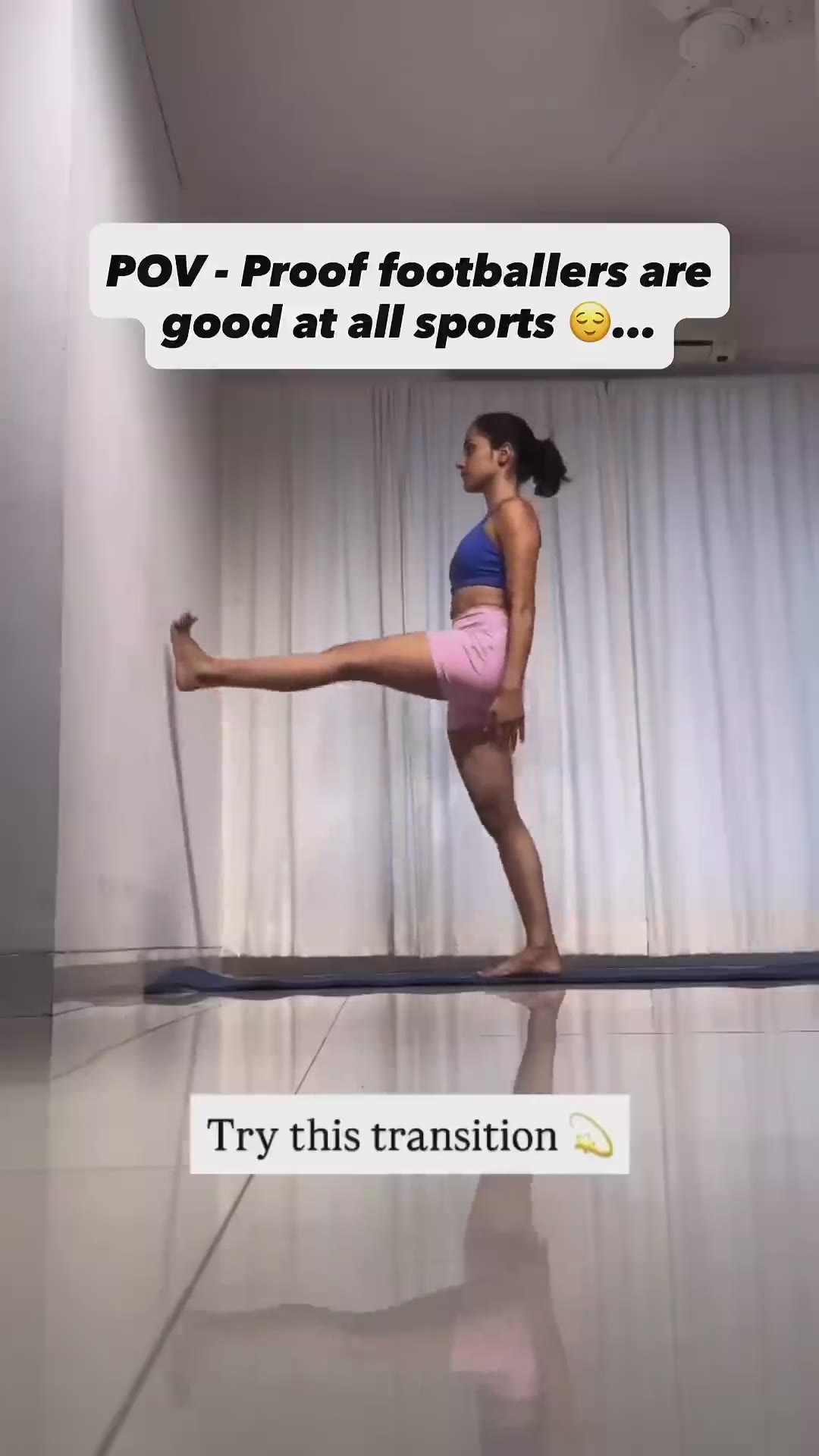 POV - Footballers can do all sports!😌 #soccer #football #shorts