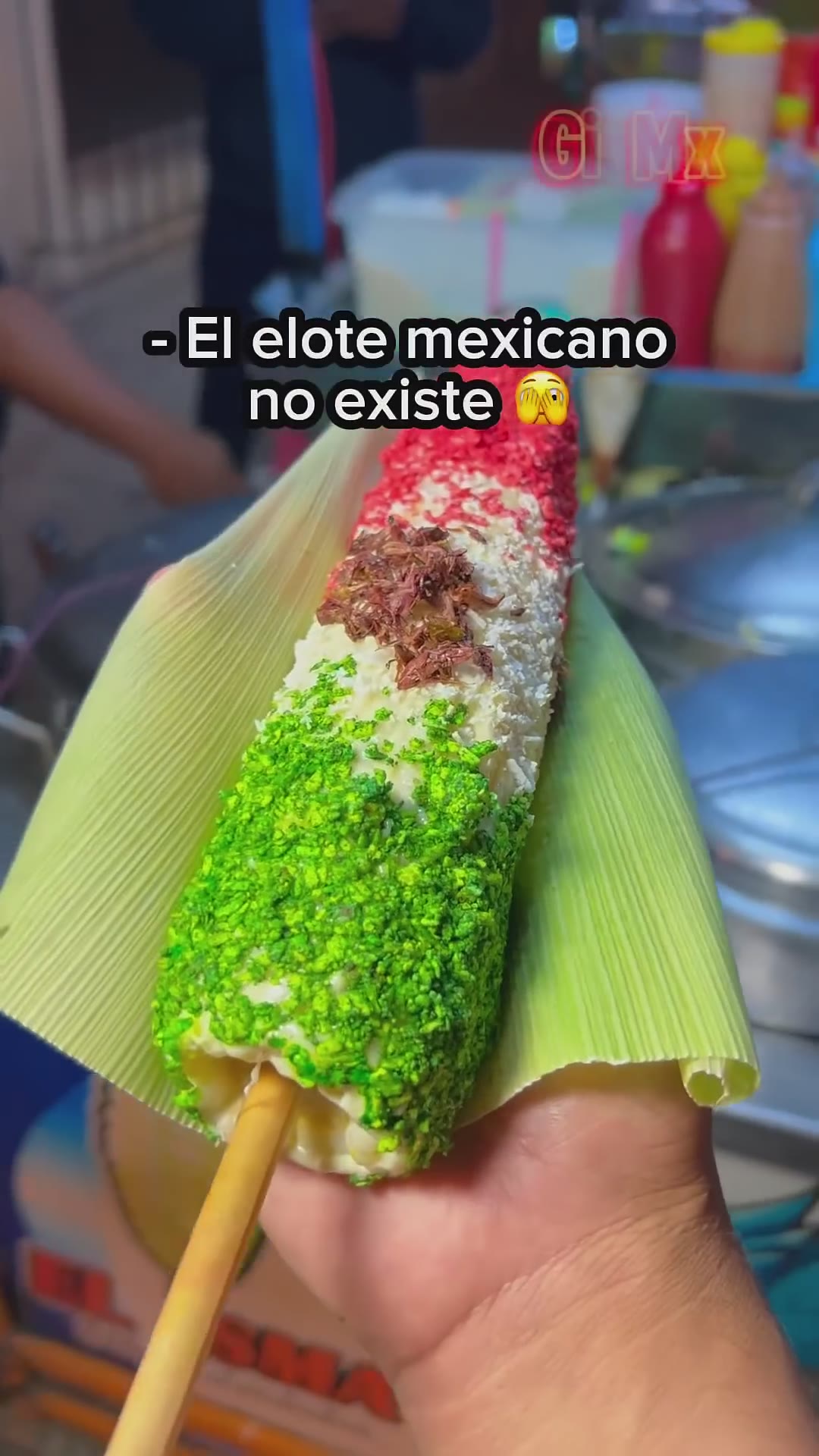 El #elote mexicano existe 🫣🌽🇲🇽#méxico #comidacallejera #viral