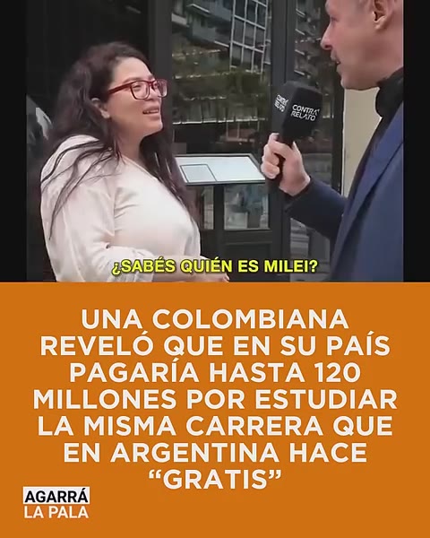 UNA COLOMBIANA REVELÓ QUE EN SU PAÍS PAGARÍA HASTA 120 MILLONES POR ESTUDIAR LA MISMA CARRERA