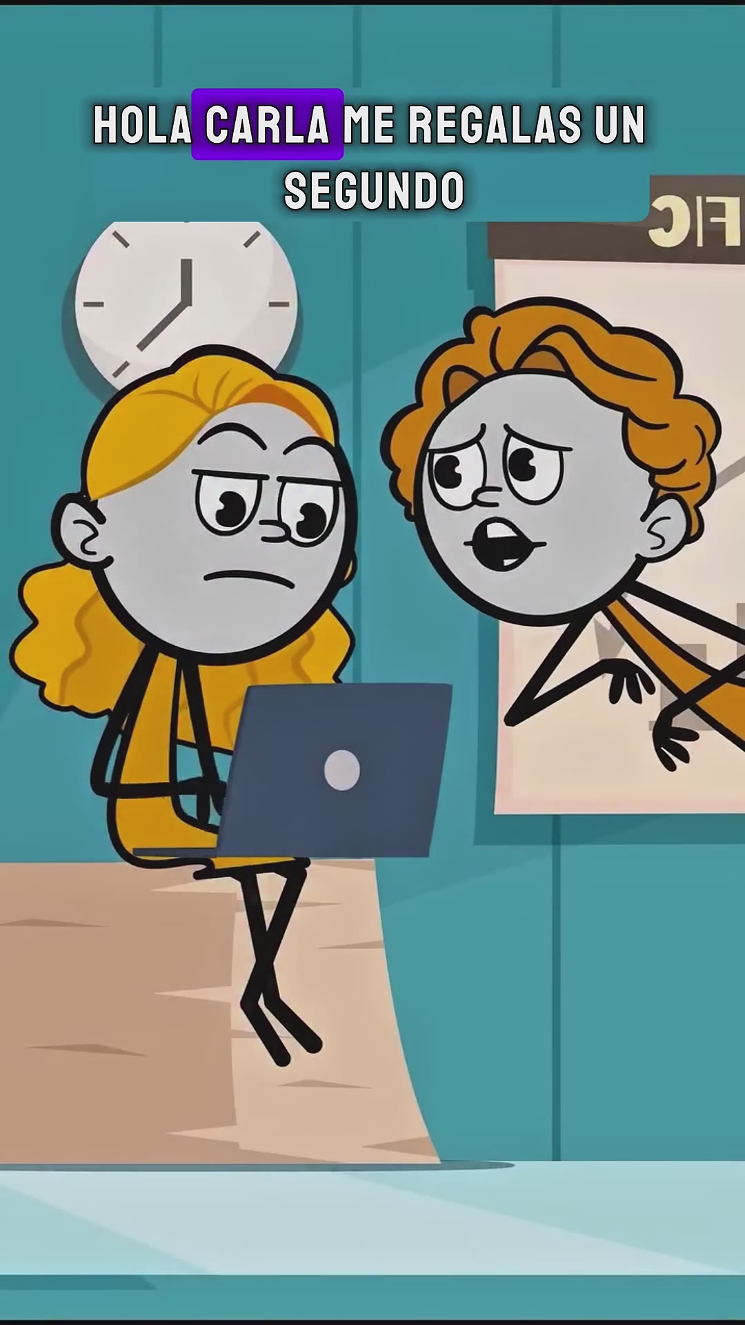 CARLA RENUNCIA #pensandoenvozalta #humor #memes #artedigital #oficina #dibujoscreativos #animacion