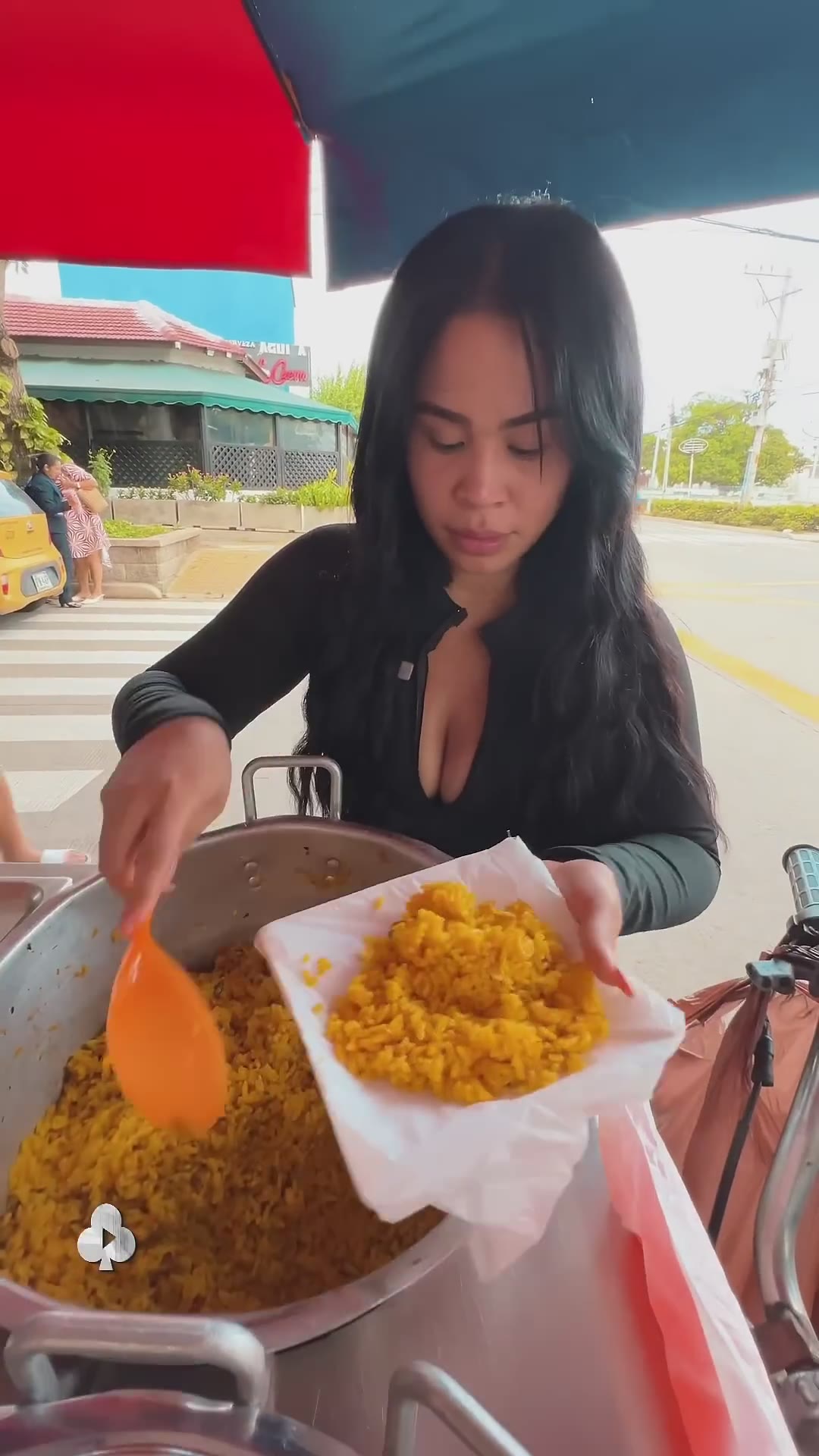 Los arroces de la popular Karla en Barranquilla #comidacallejera #gentequeamalacomida